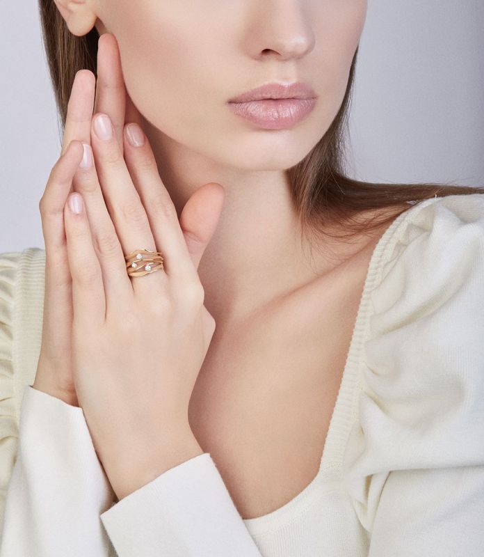 0.18ct Natural Diamond Ring for Women - Dune Collection, Elegant Solitaire Engagement & Wedding Band (Perfect for Proposals, Anniversaries & Special Occasions)