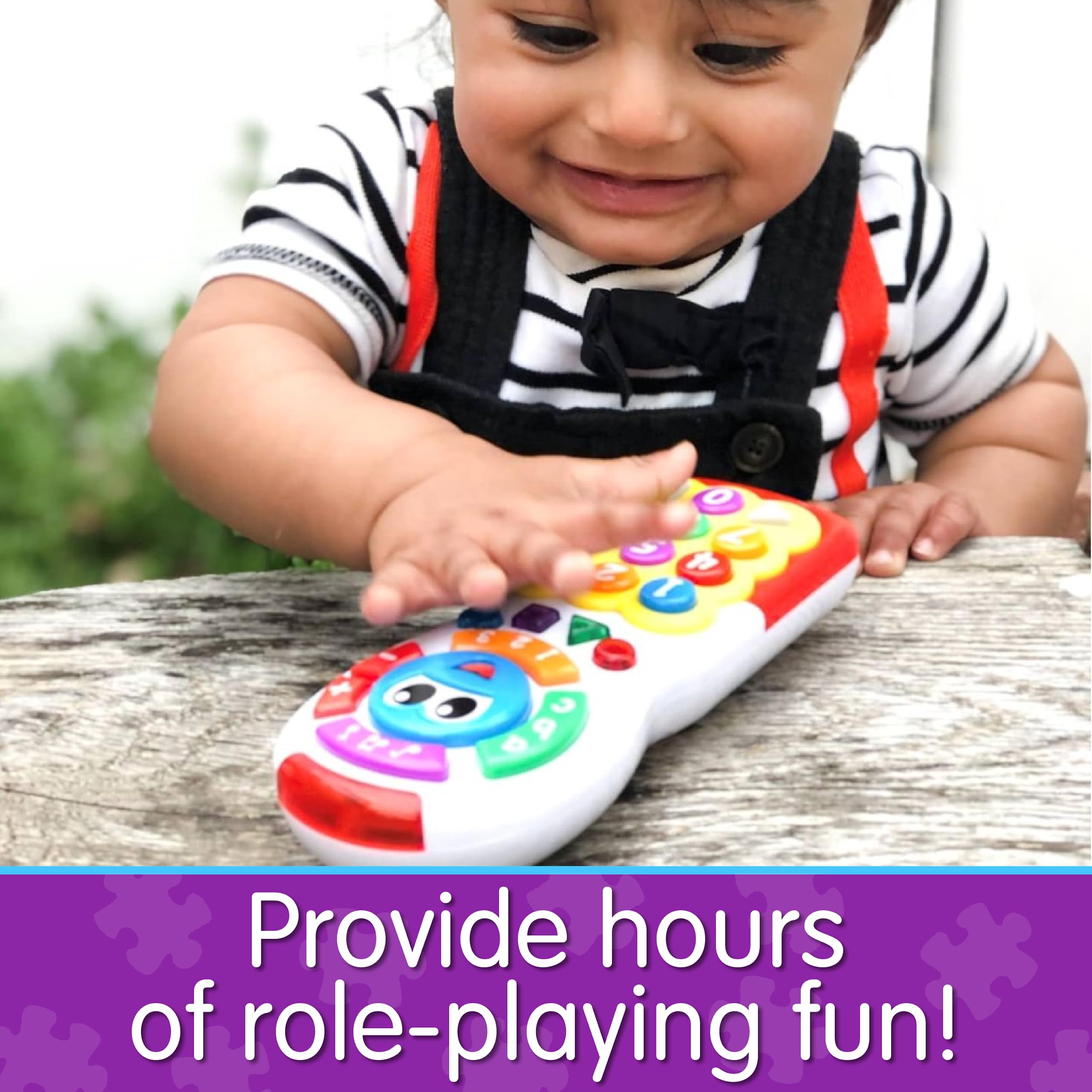 The Learning Journey On The Go Remote - Baby Remote Control Toy for Toddlers Ages 3+ Months - Educational Gift for Boys & Girls - Award Winning Early Learning Toy - Perfect for Playtime, Travel & Developmental Activities