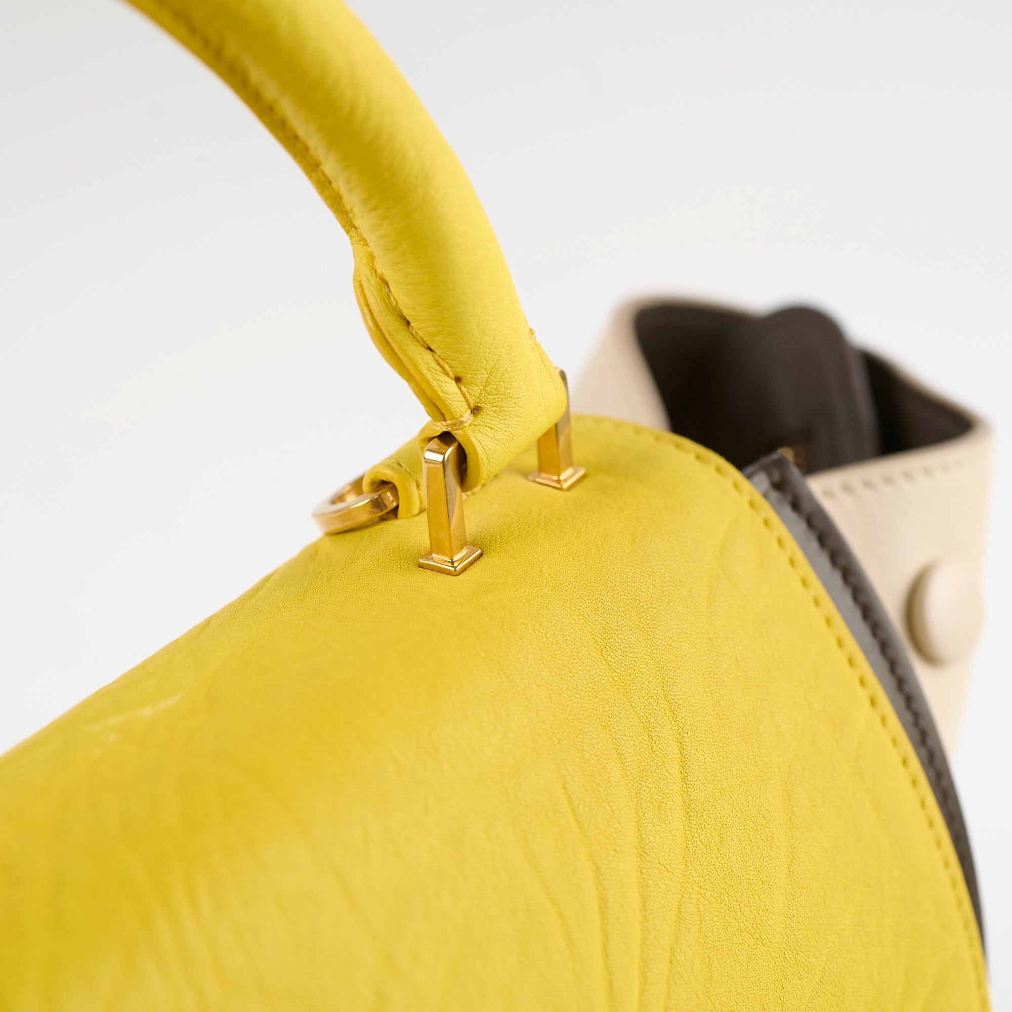 Celine Trapeze Medium Multicolor Leather Handbag for Women - Fashionable Shoulder Bag for Work, Travel & Everyday Use
