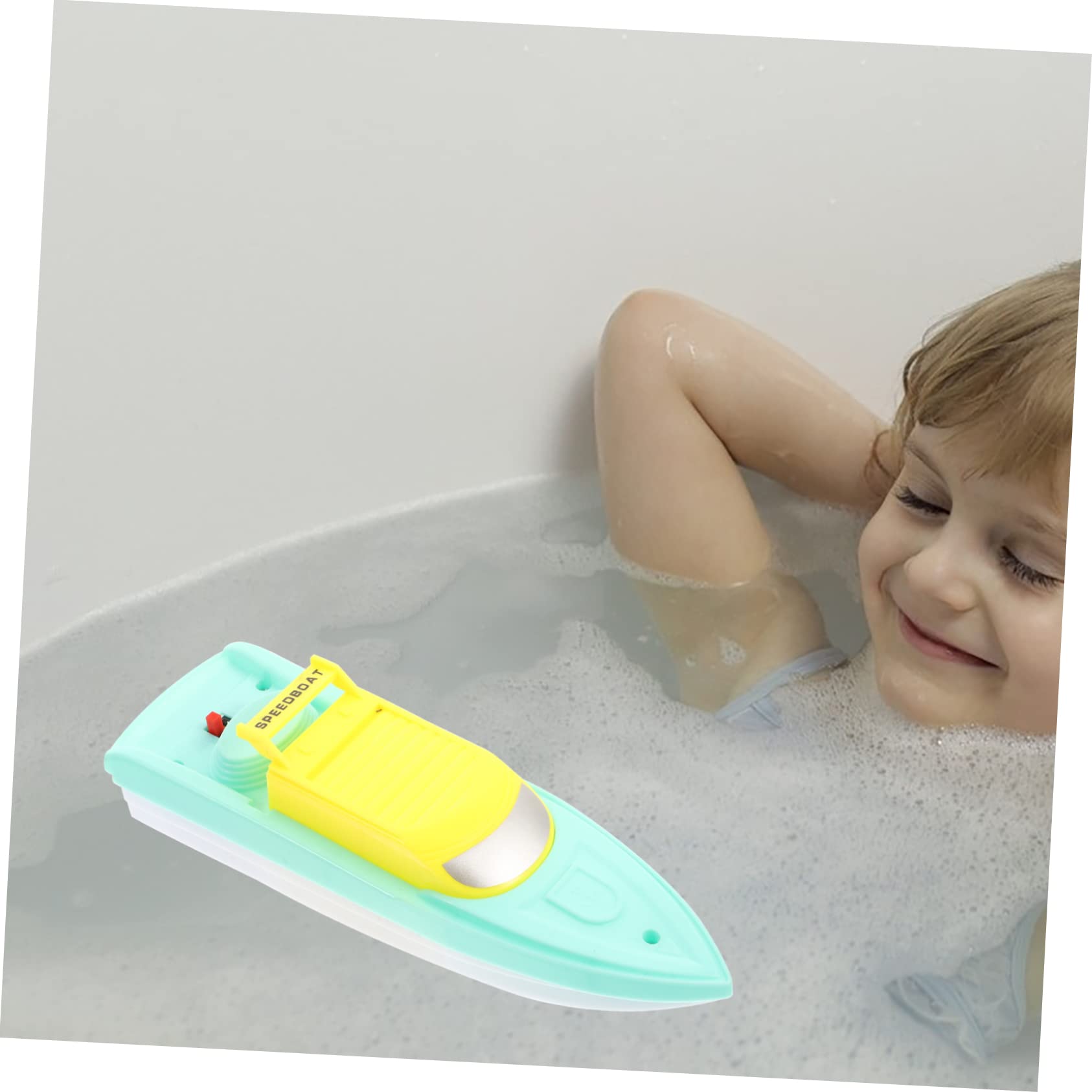 **WESIEVYA Kids Speed Boat Toy - Floating Plastic Swimming Pool & Bath Toys for Toddlers 2-4 Years Old - Fun Water Play for Pools, Bathtubs & Outdoor Activities**