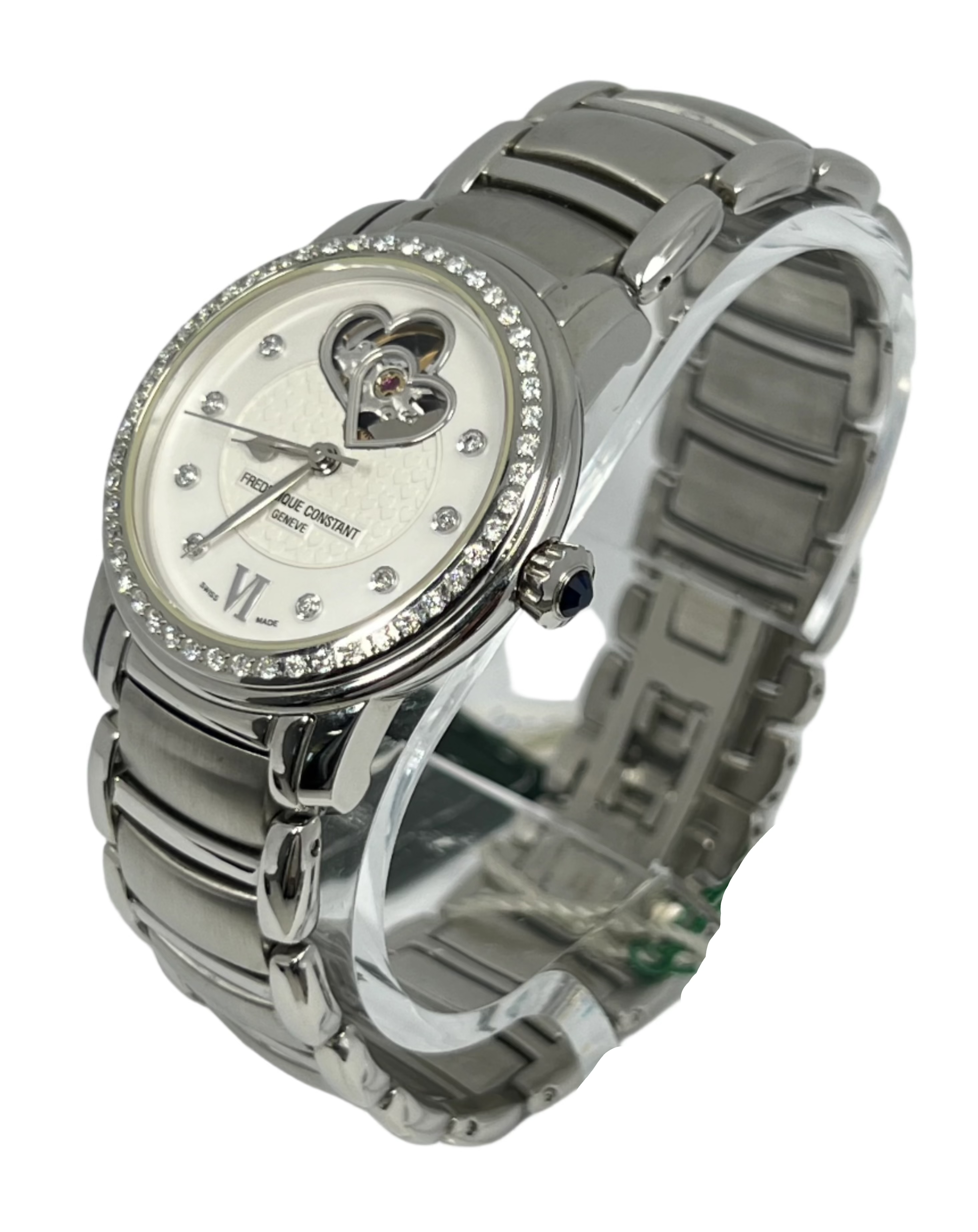 Frederique Constant Heart Beat Ladies Watch - Stainless Steel & Diamonds - Luxury Women's Timepiece for Formal Events, Business Meetings & Special Occasions