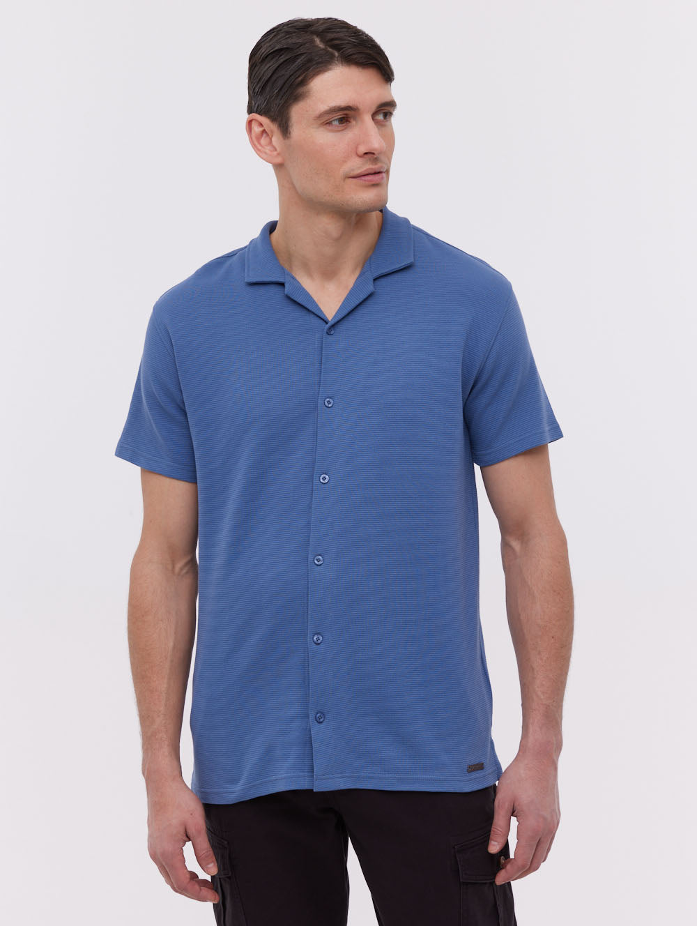 Pilima Men's Short Sleeve Cabana Shirt - Hawaiian Style Summer Beach Shirt for Vacation, Pool Party & Casual Wear