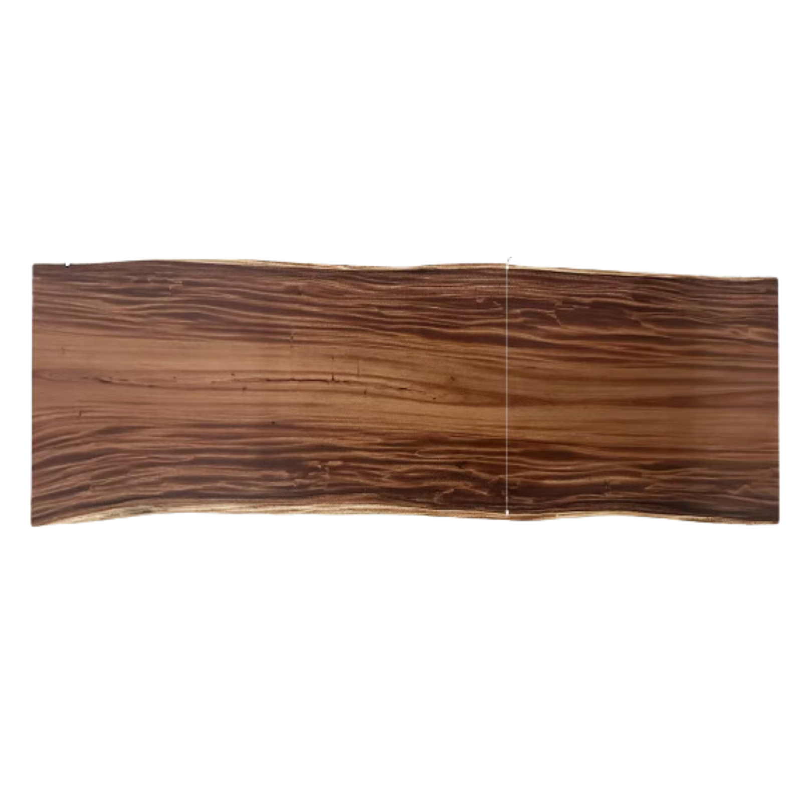 Premium Black Walnut Solid Wood Dining Table with Natural Edge - Large Top for Kitchen, Dining Room & Home Decor