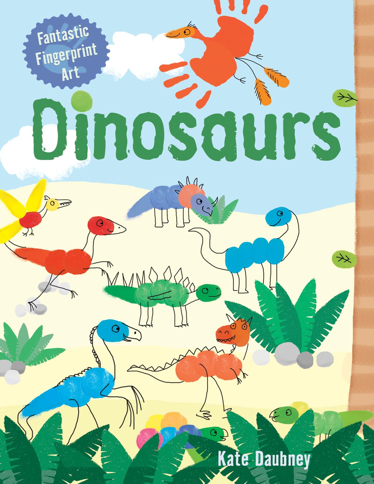 Dinosaurs Fingerprint Art Kit for Kids - Creative DIY Craft Activity for Birthday Parties, Classroom Projects & Fun Family Bonding