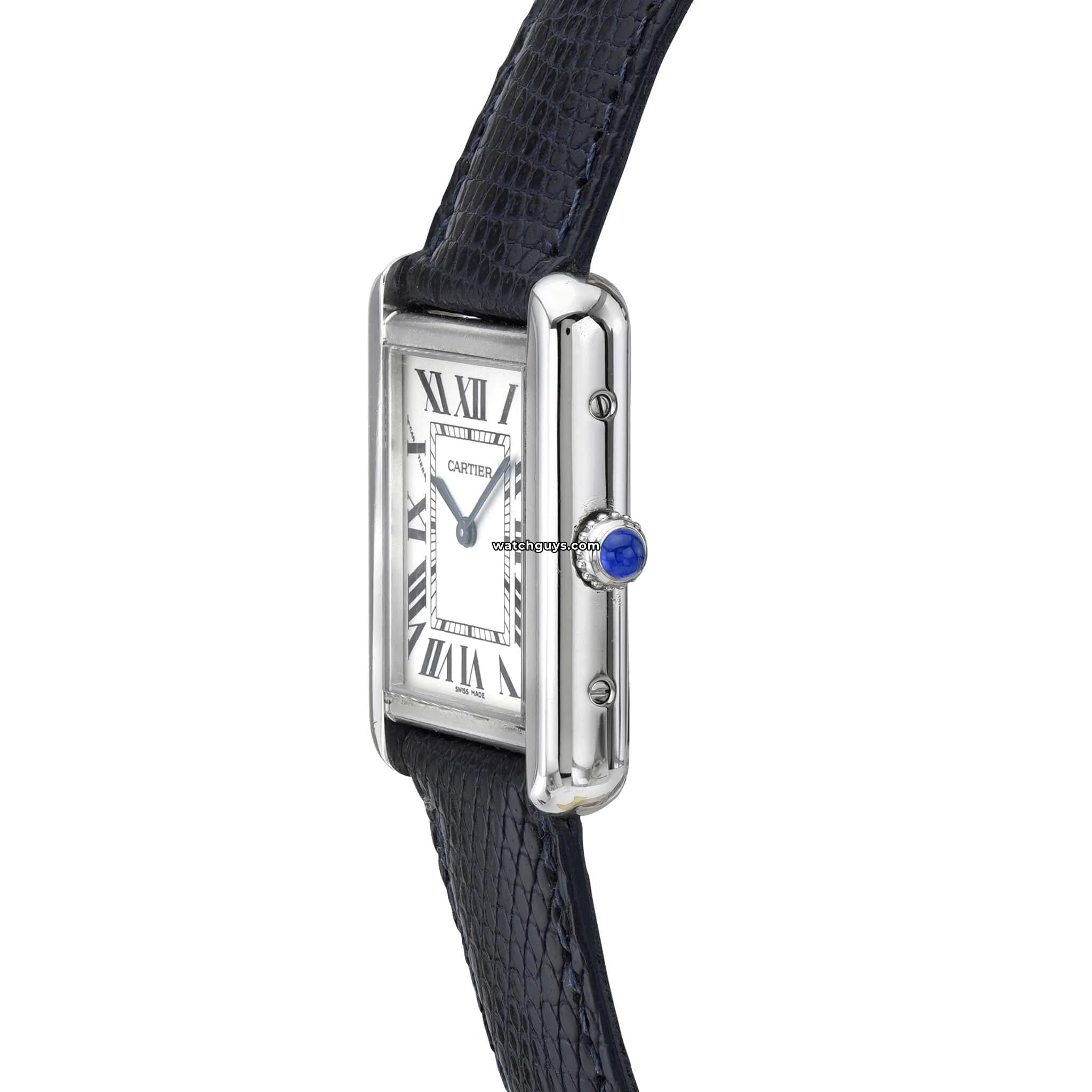 Cartier Tank Solo Small W1018255 - Luxury Swiss Watch for Women, Stainless Steel Case & Leather Strap - Perfect for Business, Formal Events & Everyday Wear