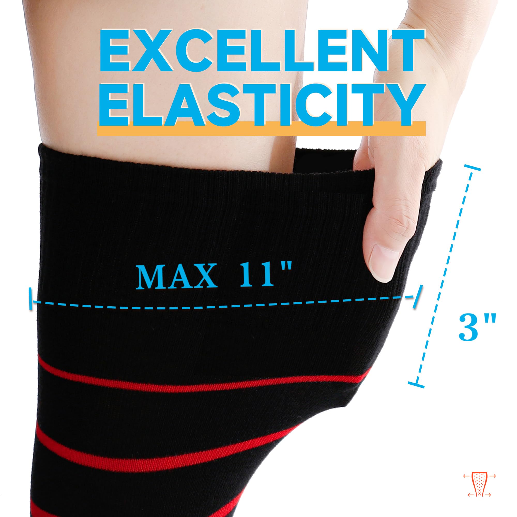 Kayhoma Extra Long Gradient Zebra Stripe Thigh High Socks - Over The Knee Socks for Women, Fashionable & Comfortable, Perfect for Cosplay, Halloween Costumes & Winter Outfits