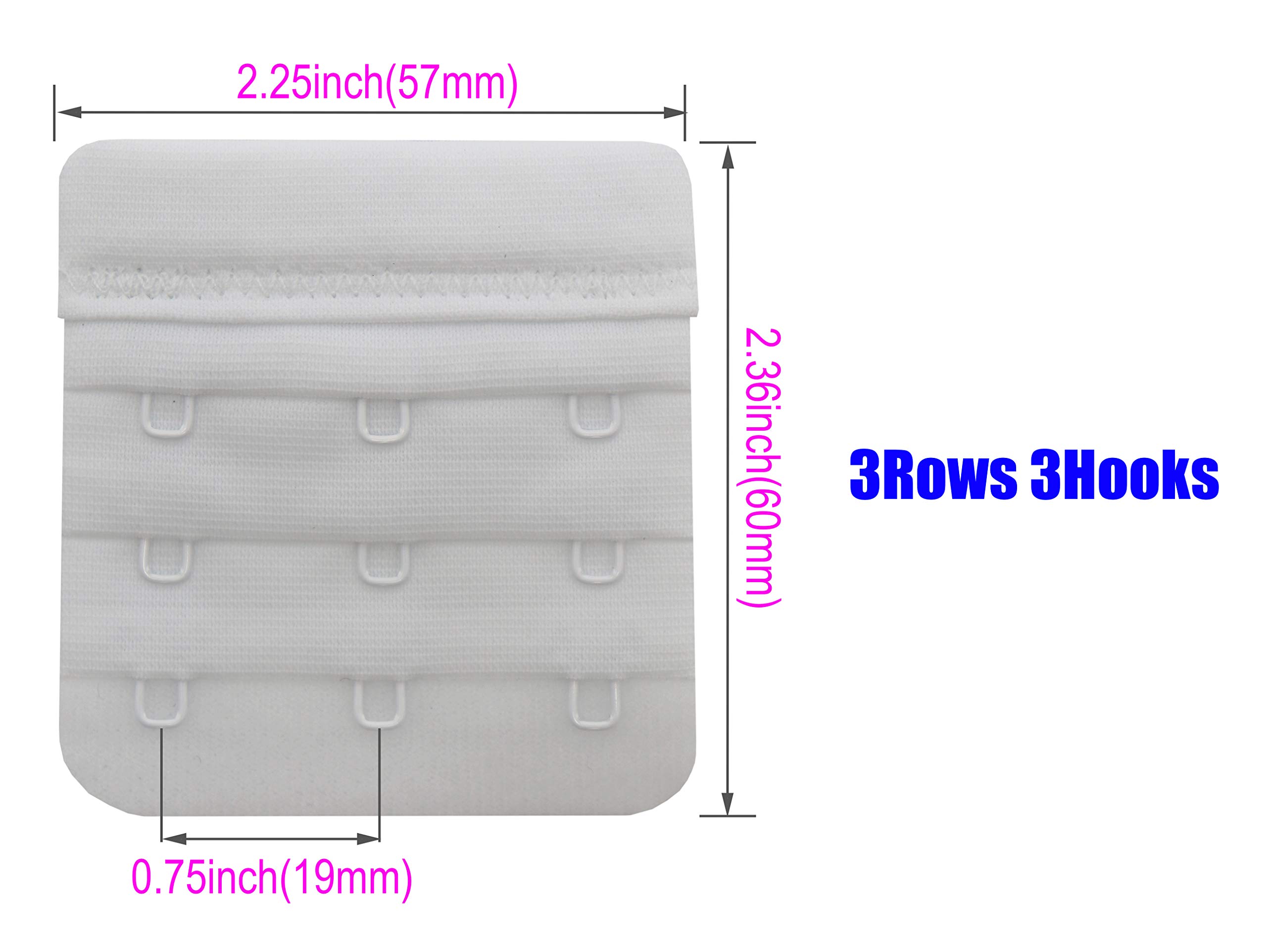 Tamlien Bra Extender 2/3/4/5 Hook - Soft Comfortable Bra Band Extension for Women - Perfect for Pregnancy, Weight Fluctuations & Back Pain Relief