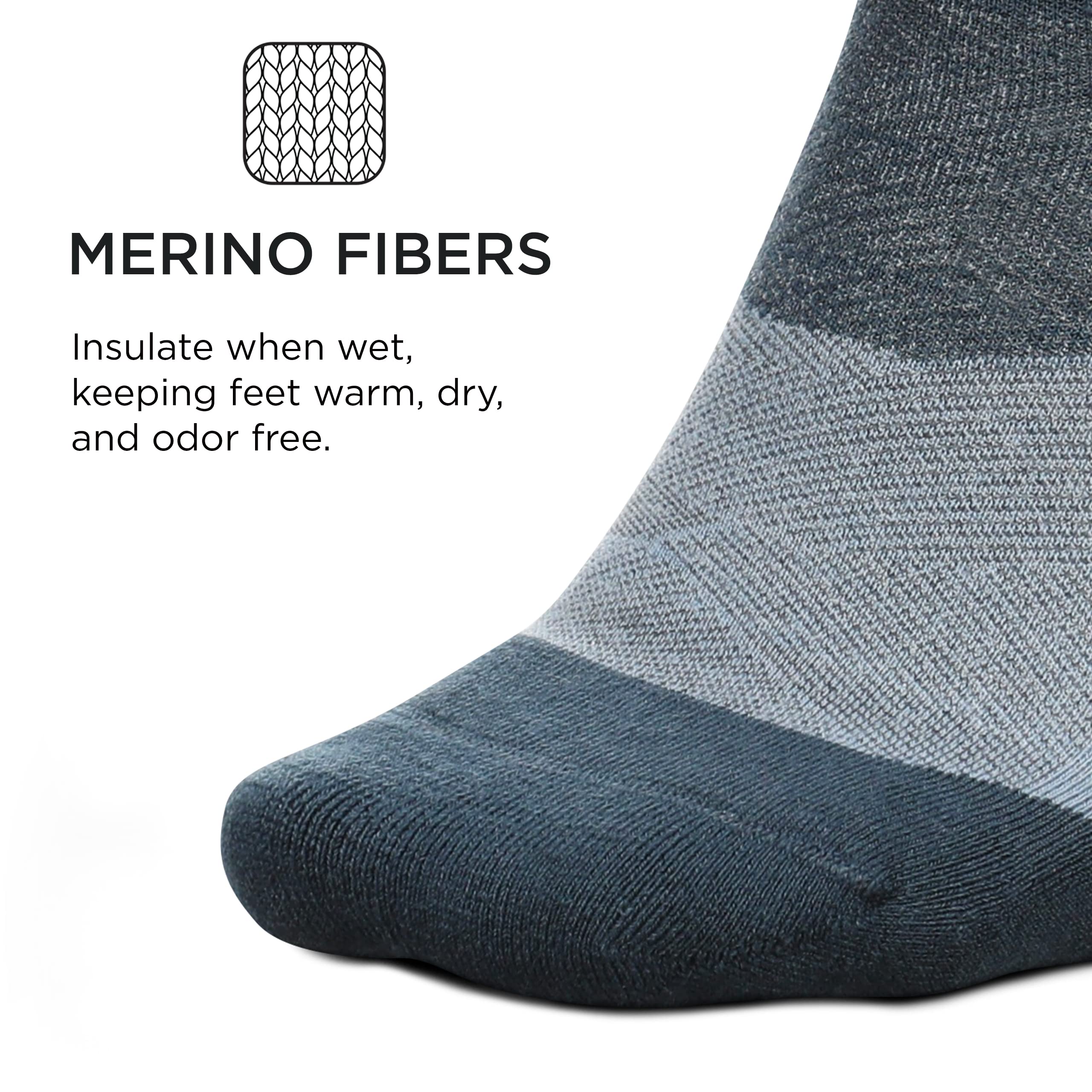 Feetures Merino 10 Ultra Light Cushion No Show Tab Ankle Socks - Breathable Wool Socks for Women & Men (1 Pair) - Perfect for Running, Hiking & Everyday Comfort