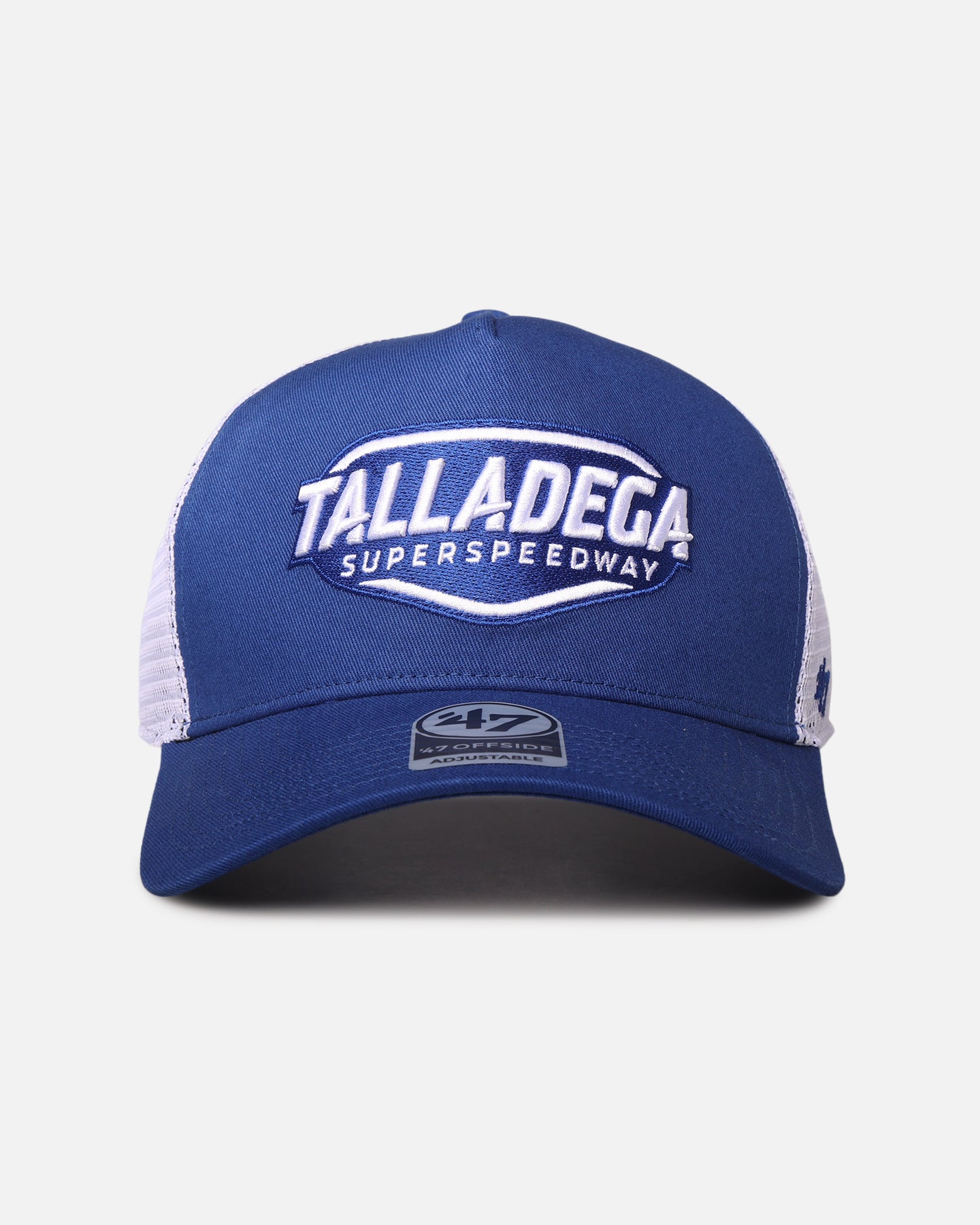47 Brand Talladega Superspeedway 47 Offside DT Trucker Snapback Cap - Royal/White - NASCAR Racing Fan Gear for Men & Women, Perfect for Race Day & Casual Wear