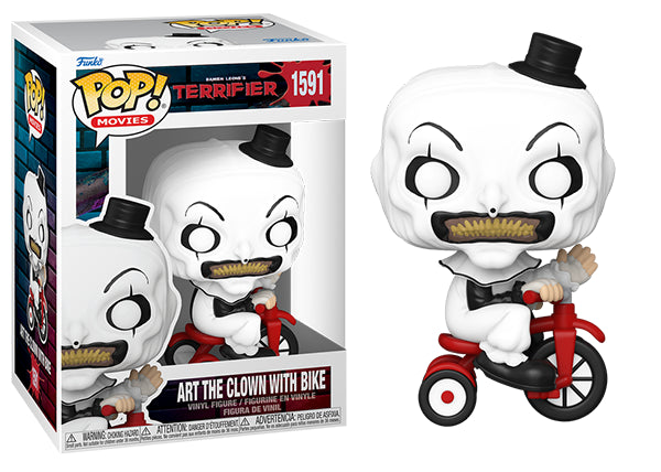Art the Clown with Bike - Terrifier 1591 Horror Movie Collectible Figure for Halloween Decor & Horror Fans Collection