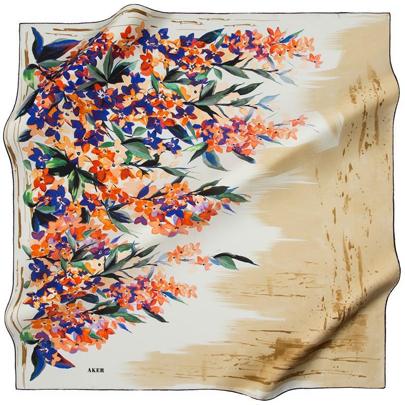 Aker Destiny Turkish Silk Scarf No. 11 - Premium Handmade Shawl for Women - Elegant Fashion Accessory for Parties, Weddings & Special Occasions