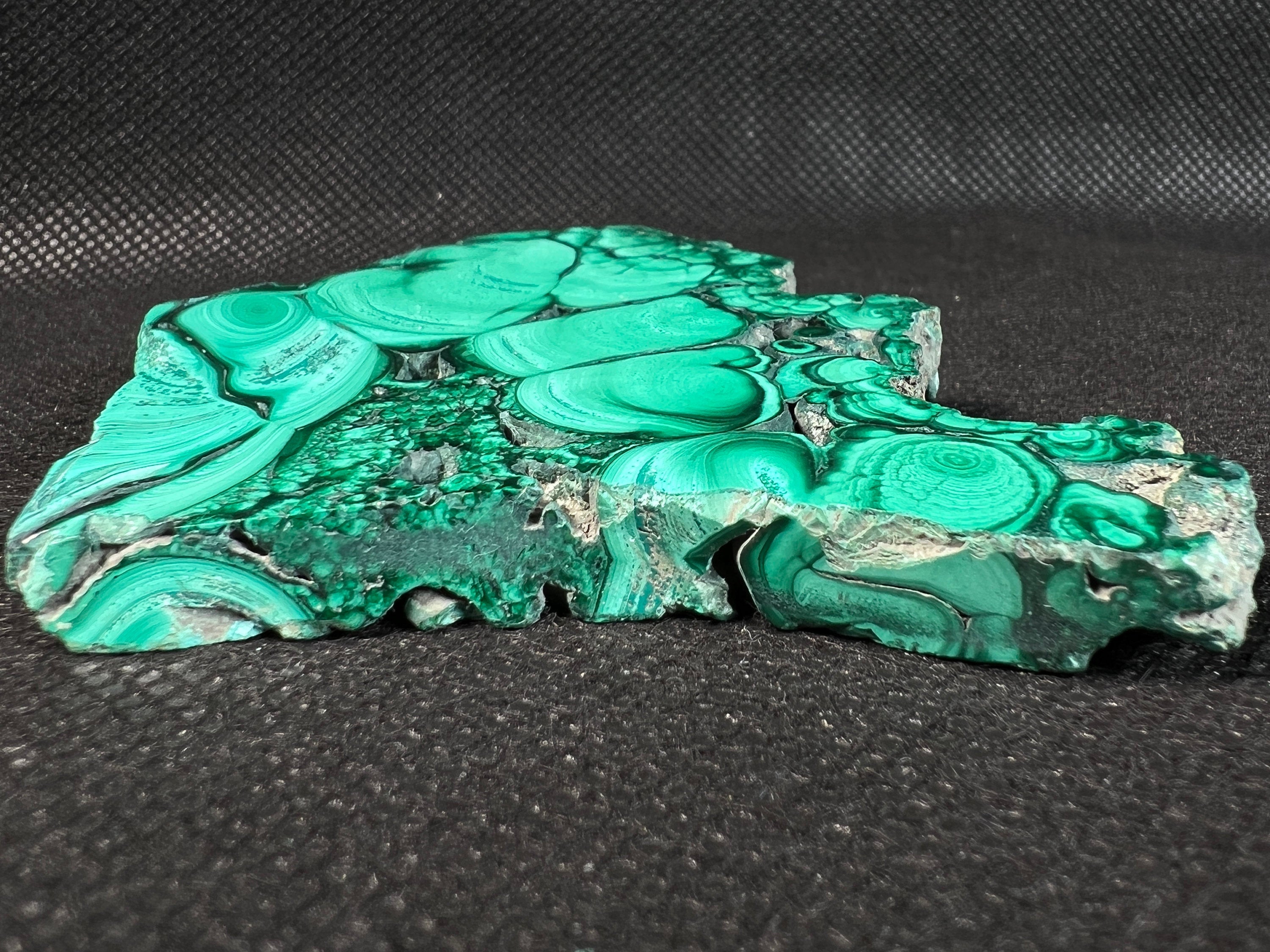 Premium MALACHITE Crystal Slab - Natural Green Malachite Stone for Jewelry Making, Unique Gifts & Home Decor (50483) | Perfect for Healing Crystals Collection, Meditation Space & Luxury Interior Design