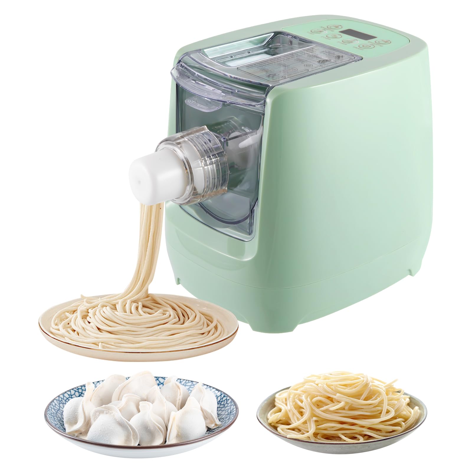 Automatic Electric Pasta Maker Machine with 13 Discs - Spaghetti, Fettucine & Noodle Maker for Home Kitchen | Includes Measuring Cups & Flour Cup | Perfect for Italian Cuisine, Family Dinners & Homemade Pasta Lovers
