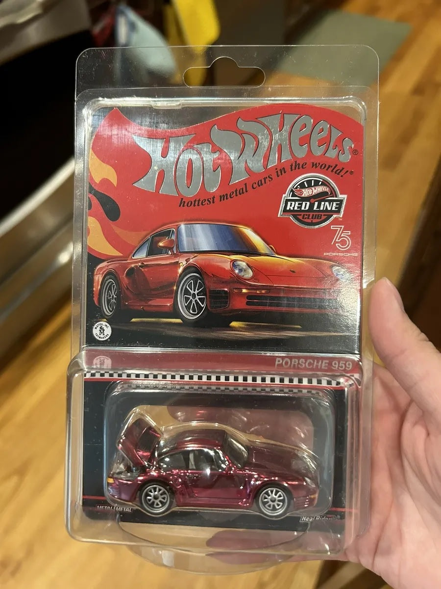 2023 Hot Wheels RLC Exclusive 1/64 Scale 1986 Porsche 959 Die-Cast Model Car - Limited Edition Collectible for Display & Racing Scenes