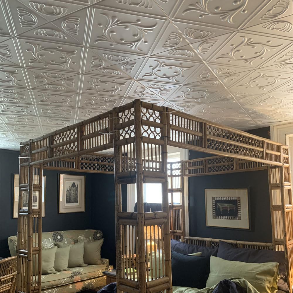 Premium Diamond Wreath Foam Ceiling Tiles - 12