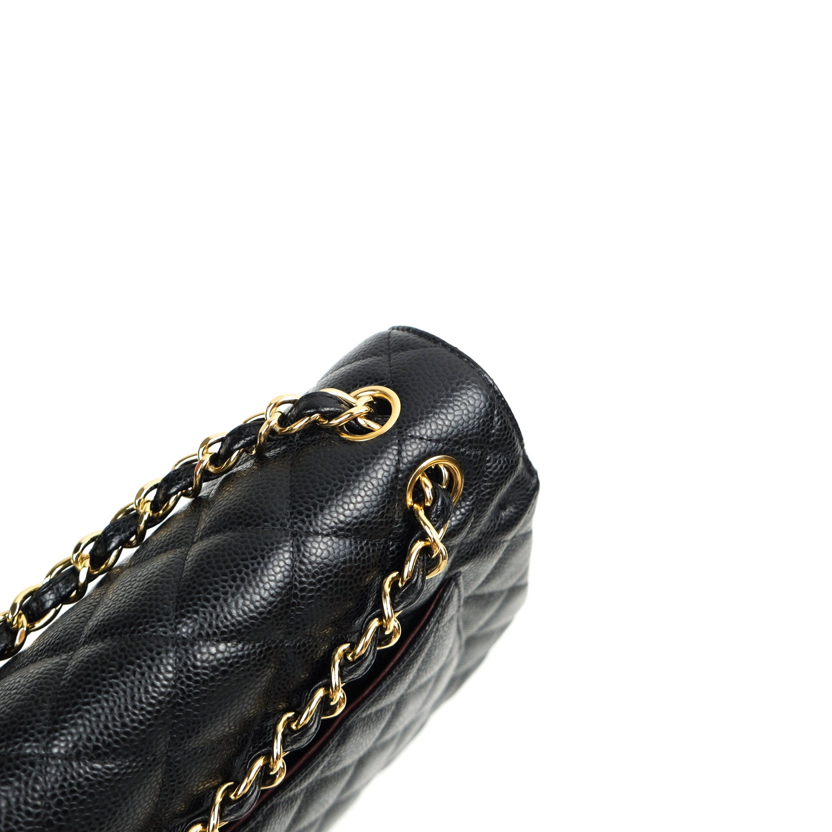 Chanel Classic Jumbo Double Flap Bag in Black Caviar Leather with Gold Hardware - Luxury Designer Handbag for Women, Perfect for Evening Events & Special Occasions