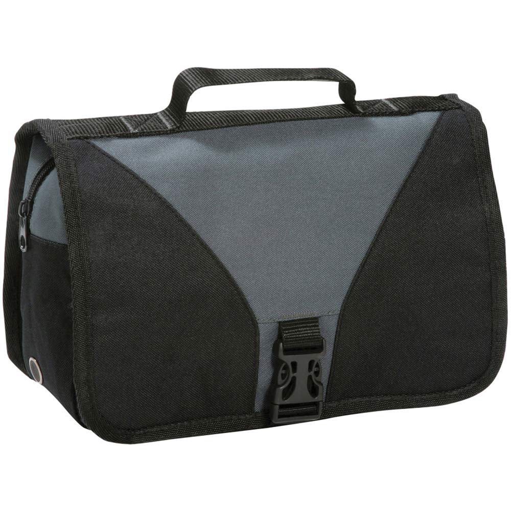 Shugon Bristol Folding Travel Toiletry Bag - 4L Waterproof Cosmetic Organizer for Women & Men - Perfect for Airplane, Camping, Gym (Royal/Black)