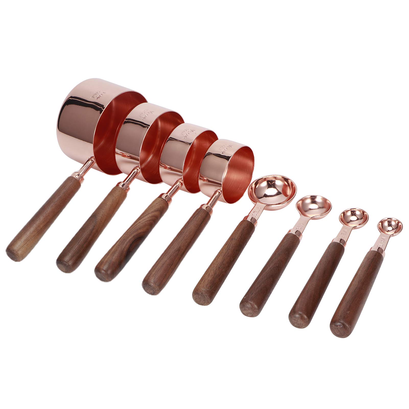 Fockety 8-Piece Stainless Steel Soup & Coffee Measuring Spoon Set - Perfect for Baking, Home Kitchen & Cafe Use | Durable & Accurate Measuring Tools for Cooking, Coffee Brewing & Food Preparation