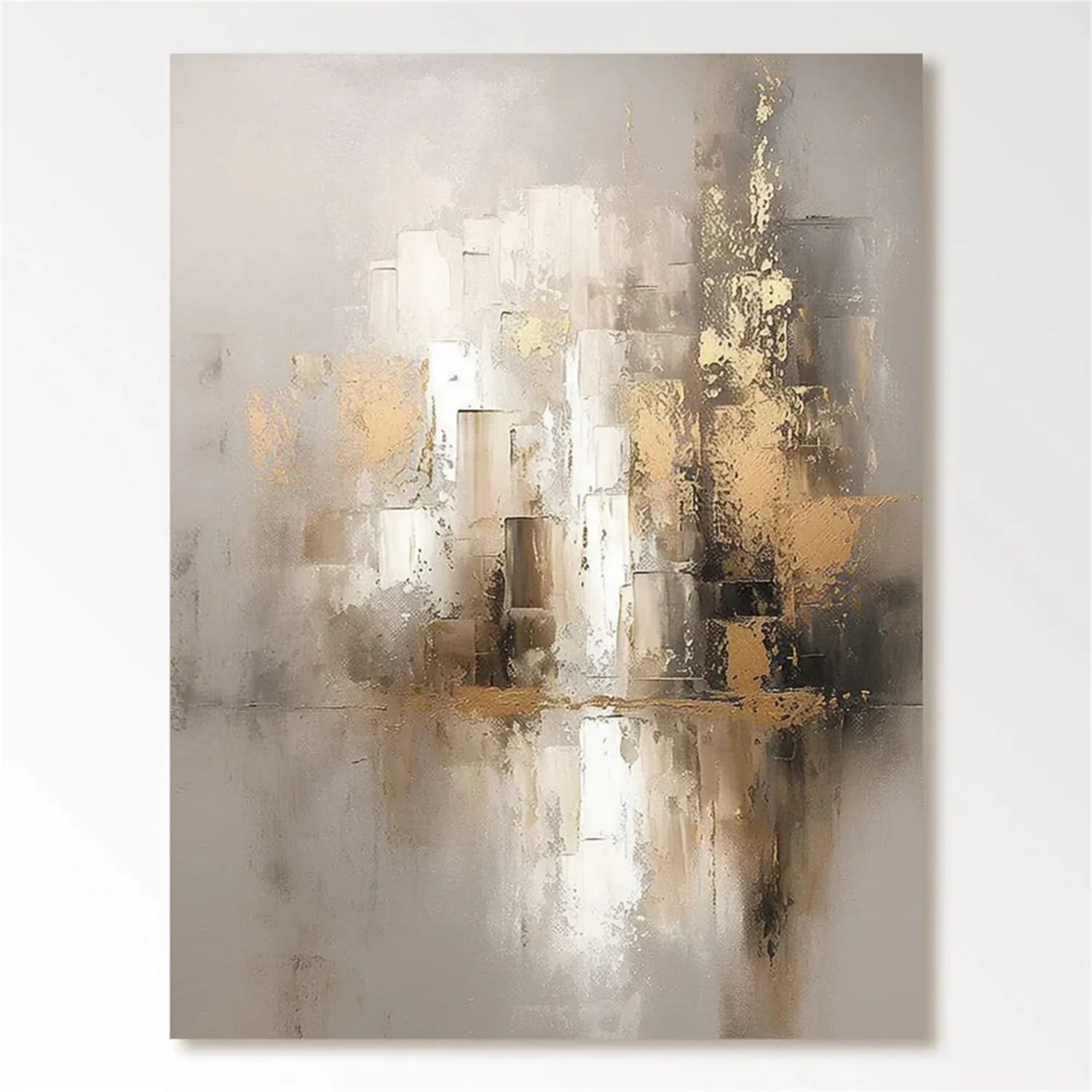 Abstract Painting #AB 260 - Modern Wall Art for Living Room, Bedroom & Office Decor | Large Canvas Artwork for Home & Commercial Spaces