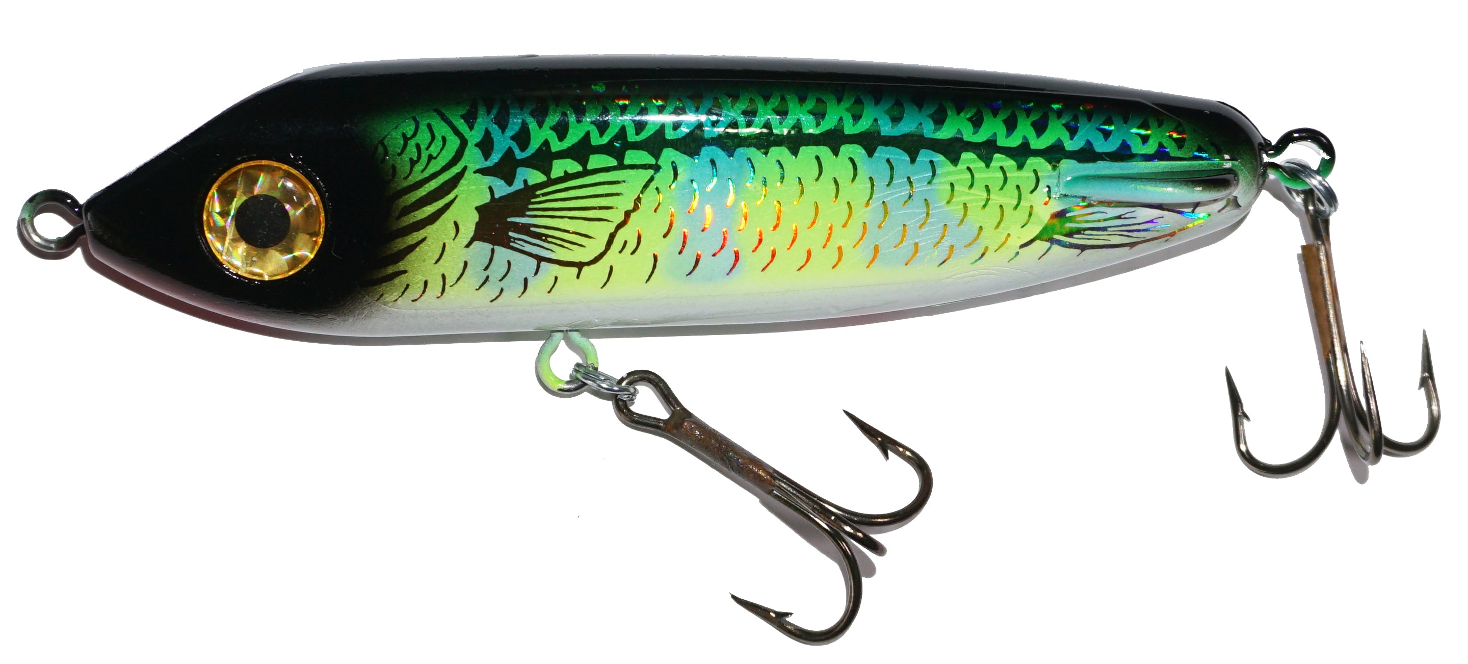 Drifter 6 Hellhound Glide Bait Fishing Lure - Topwater Bass Fishing Bait for Freshwater & Saltwater - Perfect for Kayak Fishing and Shore Casting