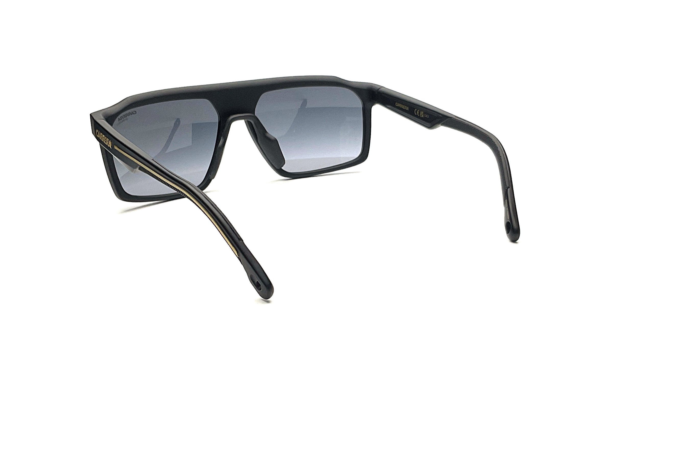 Carrera C Sport 04 Matte Black Gold Sunglasses - Polarized UV Protection for Men & Women - Perfect for Driving, Running, and Outdoor Activities