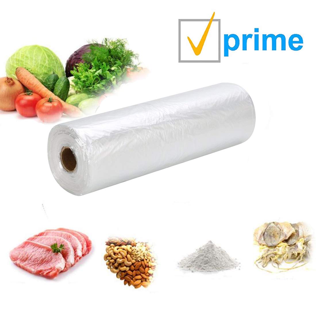 APQ 2000-Pack 18x24 Inch Ultra Thin Utility Bags on Rolls - 0.6 Mil Plastic Storage Bags for Food Service, Retail & Industrial Use - Perfect for Packaging, Organizing & Transporting Goods
