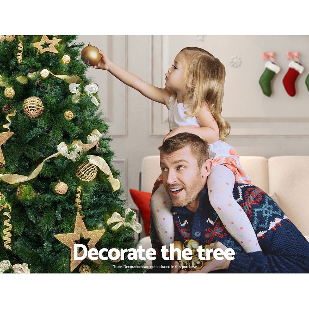Premium 7.9ft Christmas Tree with 2100 Realistic Pine Needle Tips - Perfect for Home, Office, and Holiday Decorations