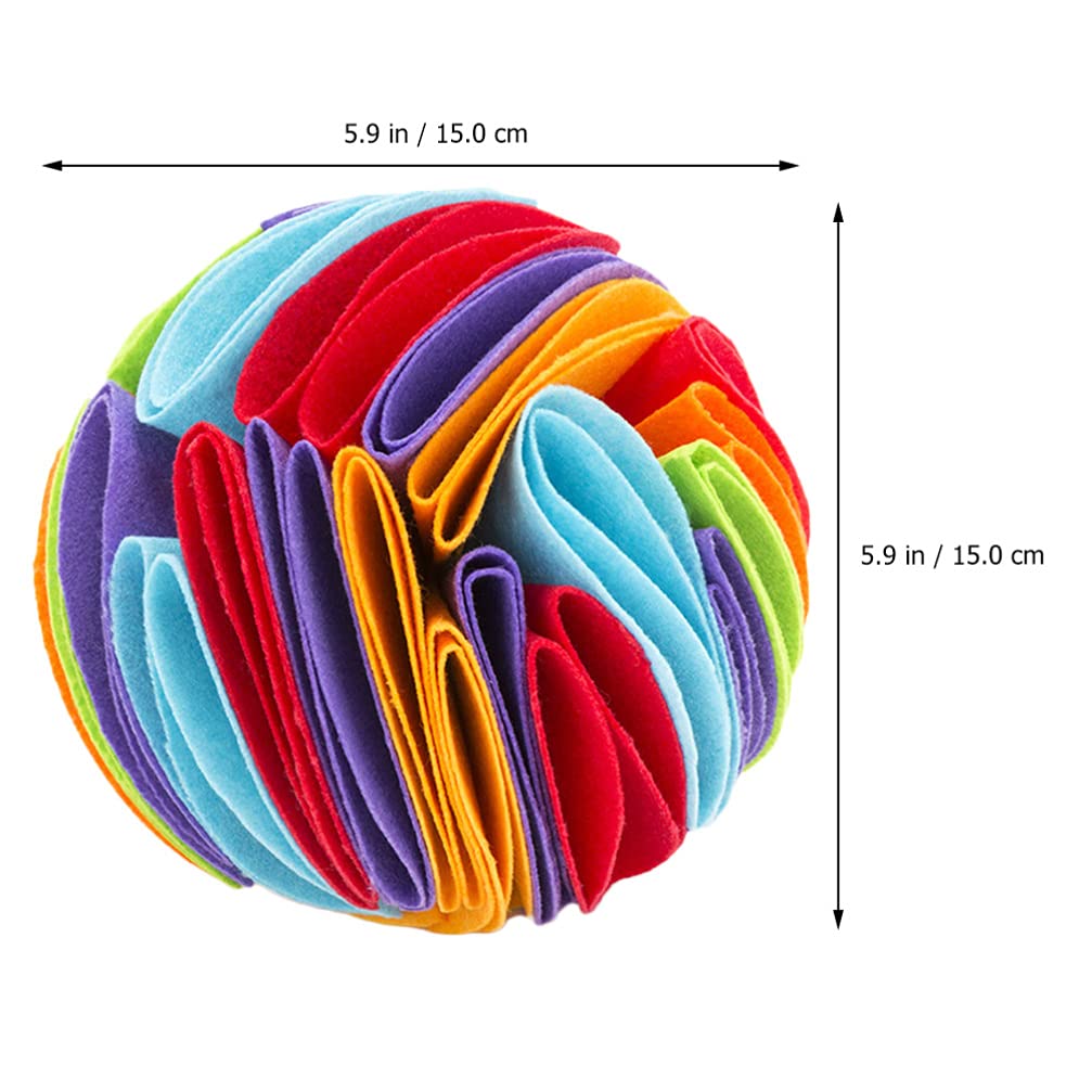 ULTECHNOVO Interactive Dog Sniffing Ball - Dental Chew Toy for Large & Medium Dogs, Slow Feeder & Treat Hiding Mat - Felt Cloth Molar Toy for Teeth Cleaning & Mental Stimulation | Perfect for Training, Boredom Relief & Mealtime Enrichment