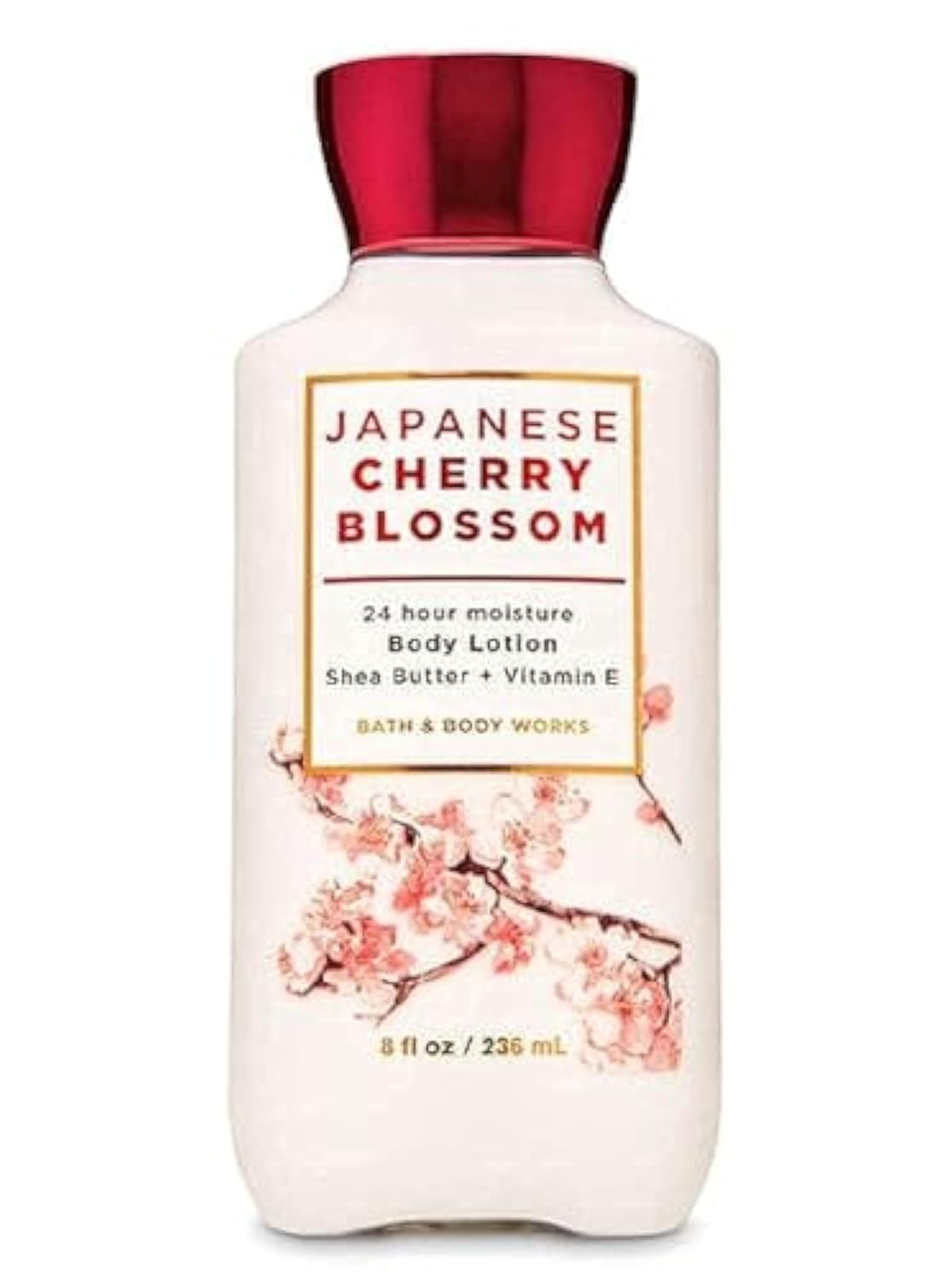 Japanese Cherry Blossom 24-Hour Moisturizing Body Lotion with Shea Butter, Coconut Oil & Vitamin E - 8 fl oz (236ml) Ultra Hydrating for Dry Skin - Perfect for Daily Use, Gift Sets & Spa Nights
