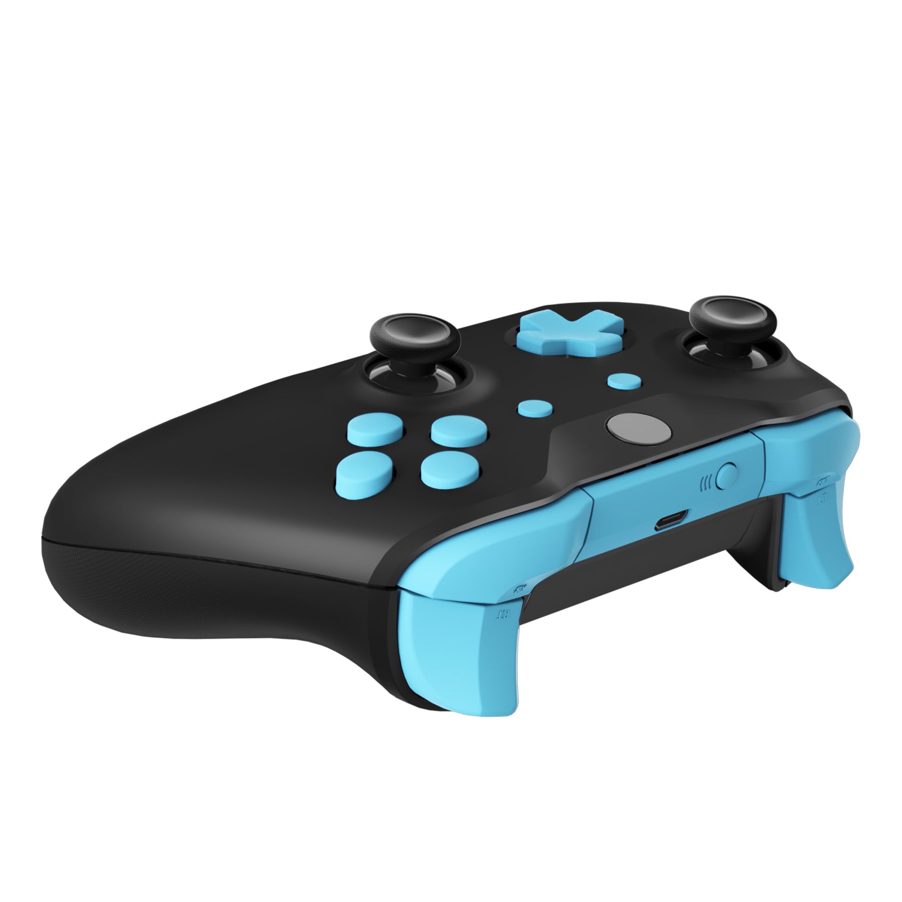 eXtremeRate Replacement Buttons Kit for Xbox One S & X Controller (Model 1708) - Includes LB RB LT RT Bumpers, Triggers, D-Pad, ABXY, Start/Back/Sync Buttons in Heaven Blue with Repair Tools | Gaming Accessories for Enhanced Controller Performance