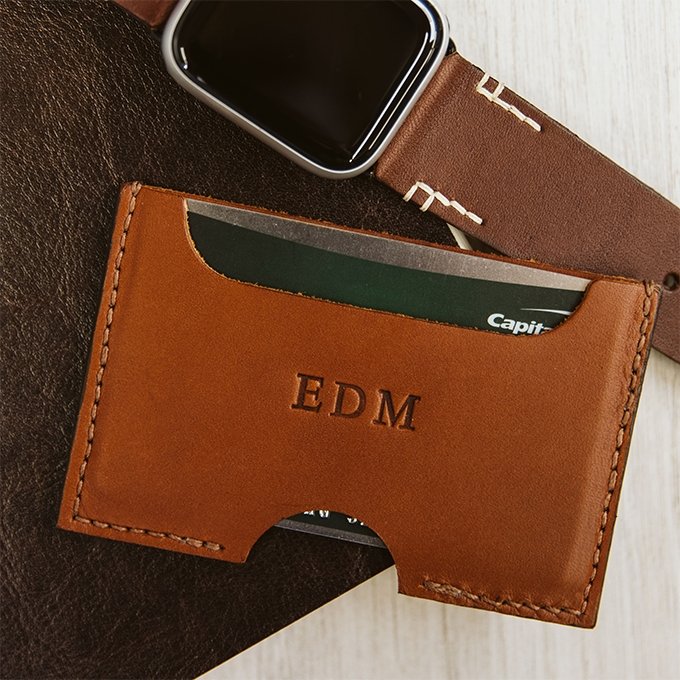 Slim Two Pocket Premium Leather Card Wallet for Men & Women - RFID Blocking Minimalist Wallet for Travel & Everyday Use