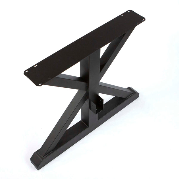 SS515 Extra Wide Trestle Dining Table Legs - 1 Pair Set for Farmhouse, Rustic & Industrial Style Tables - Perfect for DIY Dining Tables, Kitchen Islands & Conference Tables