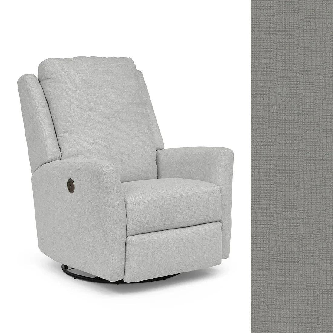 Best Heatherly Power Swivel Glider Recliner Chair - Ergonomic Comfort for Living Room, Nursery & Home Theater - Adjustable Electric Massage Chair with USB Ports