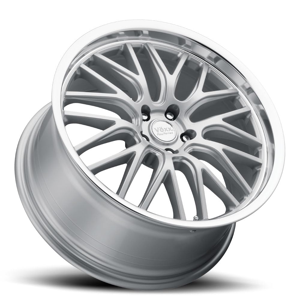 Voxx MASI Custom Alloy Wheel 17x7.5 5x114.3 Bolt Pattern +40 Offset 73.1mm Hub - Silver Mirror Lip Rim for Cars, SUVs & Trucks - Perfect for Street Performance & Custom Builds