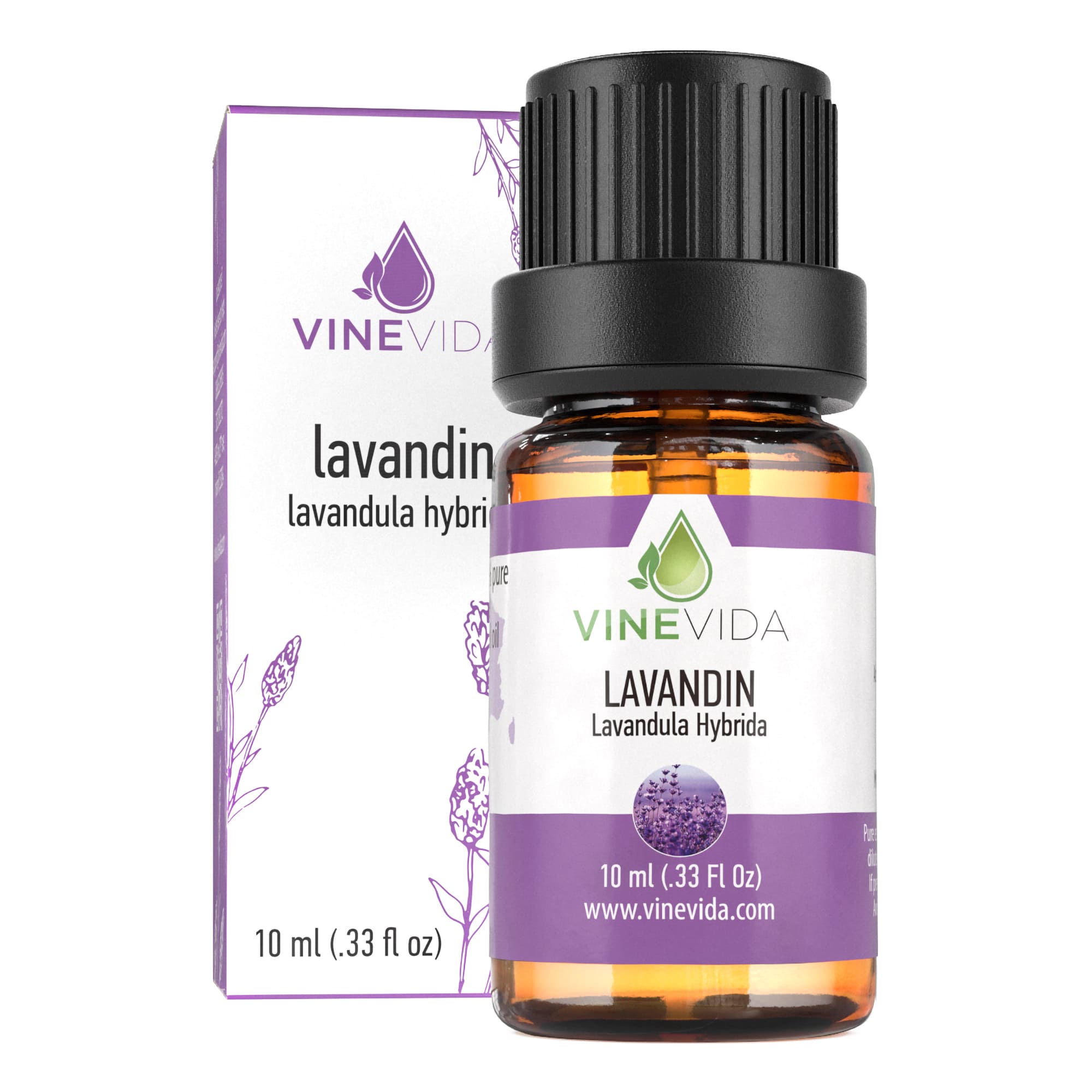 10 mL Lavandin Essential Oil (Prefilled) - Relaxing Aromatherapy for Home, Spa & Massage