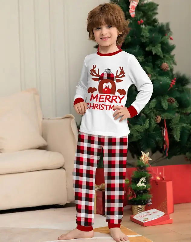 Christmas Family Matching Loungewear Pajamas Set - Cozy Holiday PJS for Women, Men & Kids - Festive Sleepwear for Family Photos & Christmas Morning