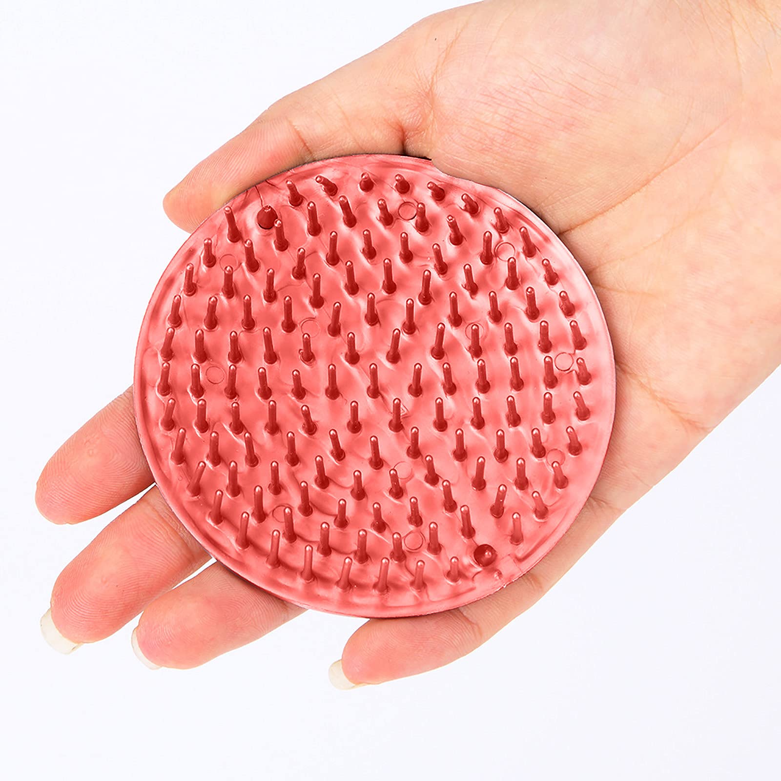 Scalp Massage Shampoo Brush - Exfoliating Hair Brush for Deep Cleaning, Thick & Thin Hair, Curly or Straight - Plastic/Rubber Shower Brush for Bath & Conditioner Use - Perfect for Relaxing Scalp Care & Hair Growth