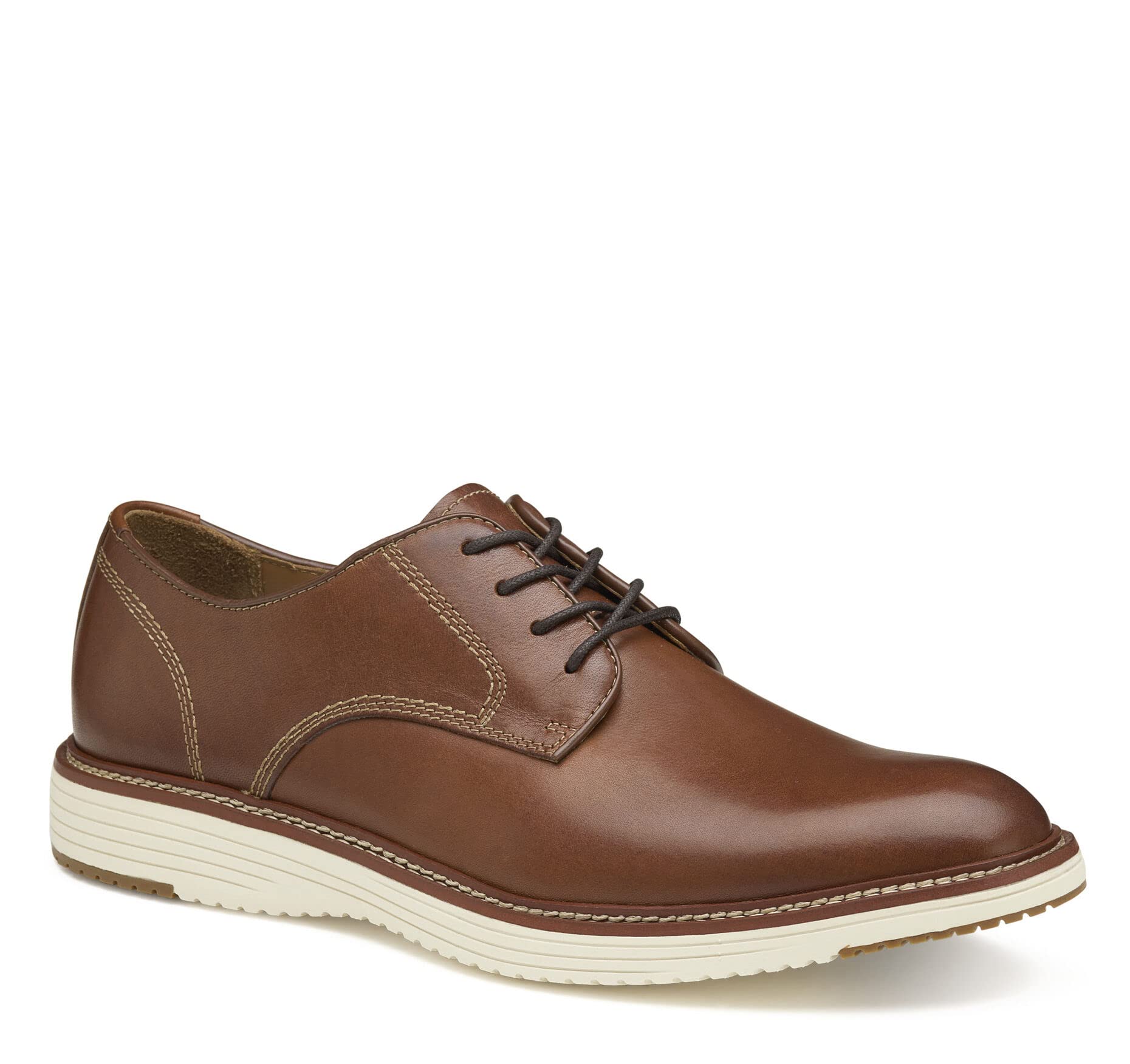 Johnston & Murphy Upton Plain Toe Men's Dress Shoes - Comfortable Business Casual Leather Oxfords for Work & Office Wear | Formal & Professional Style