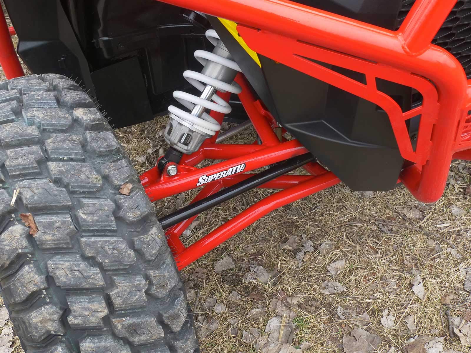 SuperATV (2) Lower High Clearance A-Arms for 2014+ Polaris RZR XP 1000 / XP 4 1000 - Non-Adjustable Red Off-Road Suspension Upgrade with 1.25