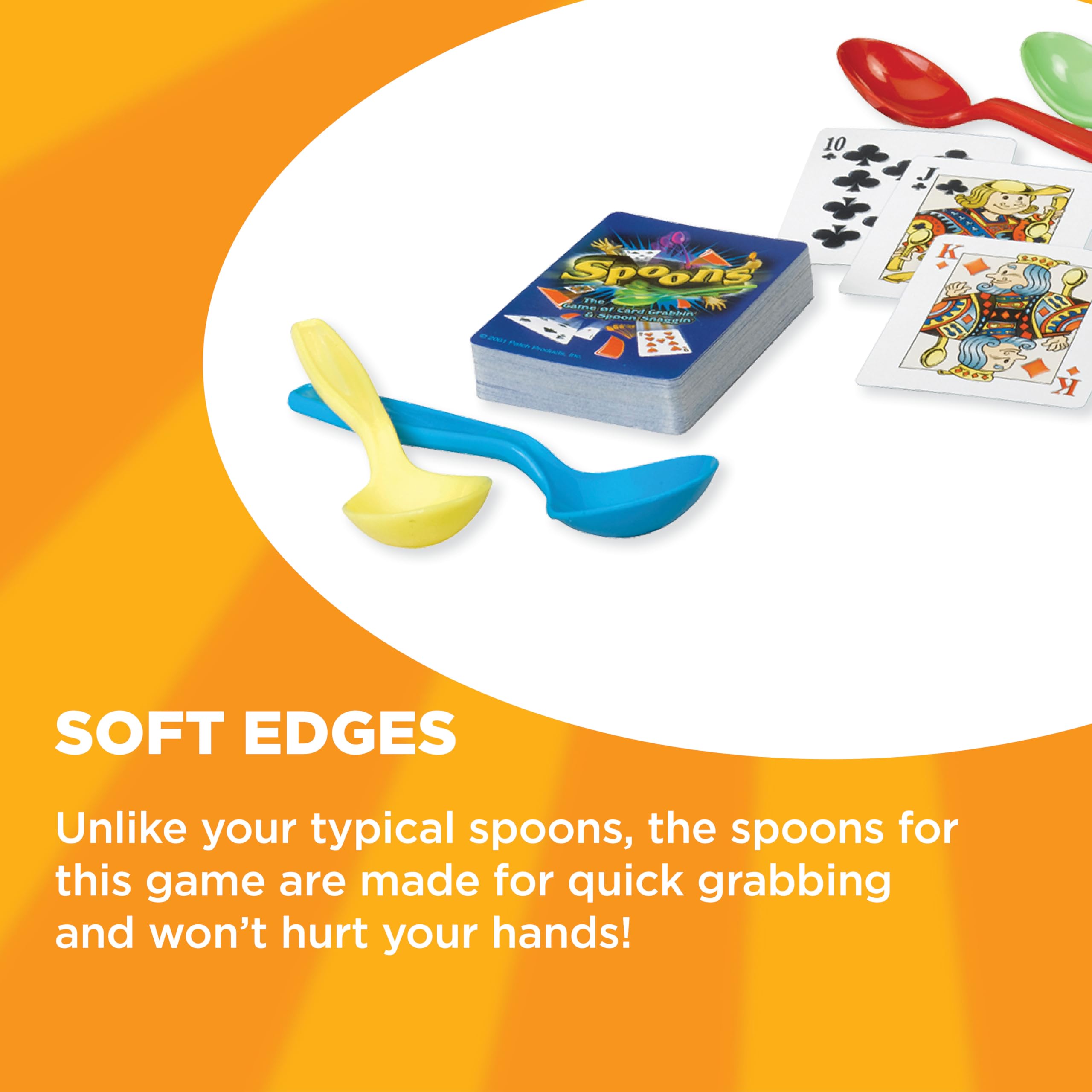 Fun Spoons Card Game for Kids & Adults - Family Party & Travel Deck of Cards for 3-5 Players (Ages 7+) | Perfect for Game Nights, Camping Trips & Indoor Family Entertainment