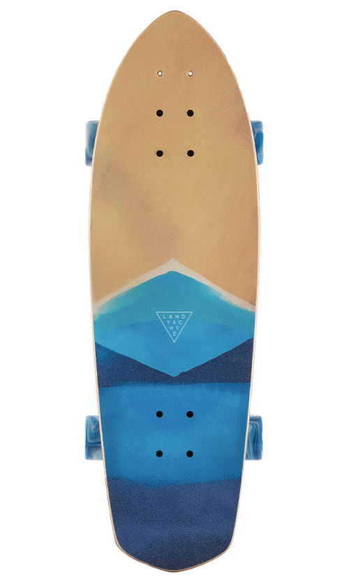 Landyachtz Pocket Knife 29-inch Watercolor Surf Skate Cruiser Board - Perfect for Surf Training, Street Cruising & Skatepark Riding