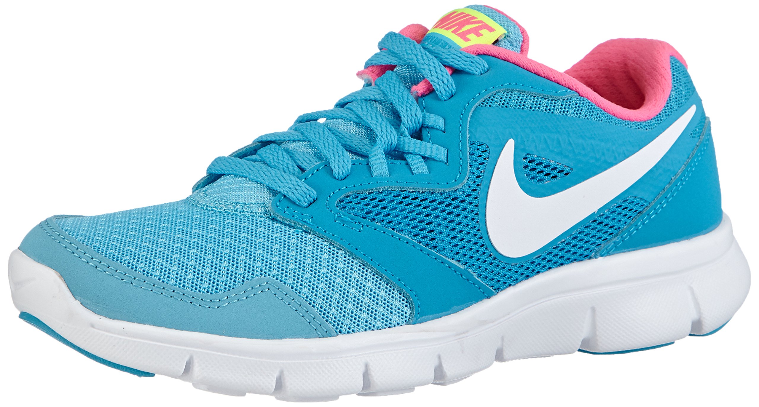 Nike Girl's Flex Experience 3 Running Shoes - Lightweight Athletic Sneakers for Kids in Clearwater Blue/Pink | Perfect for School, Sports & Daily Activities