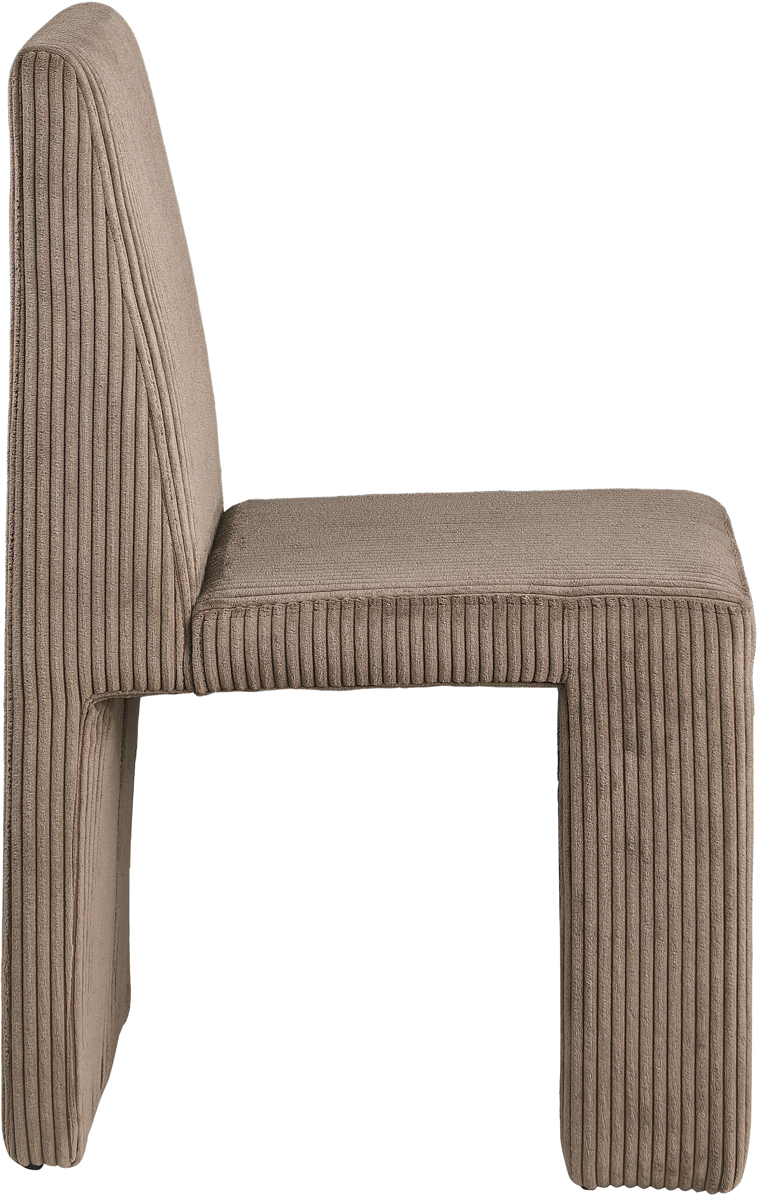 Premium Benson Microsuede Corduroy Fabric Dining Chair - Comfortable Modern Upholstered Seat for Kitchen, Dining Room & Office - Home & Commercial Use