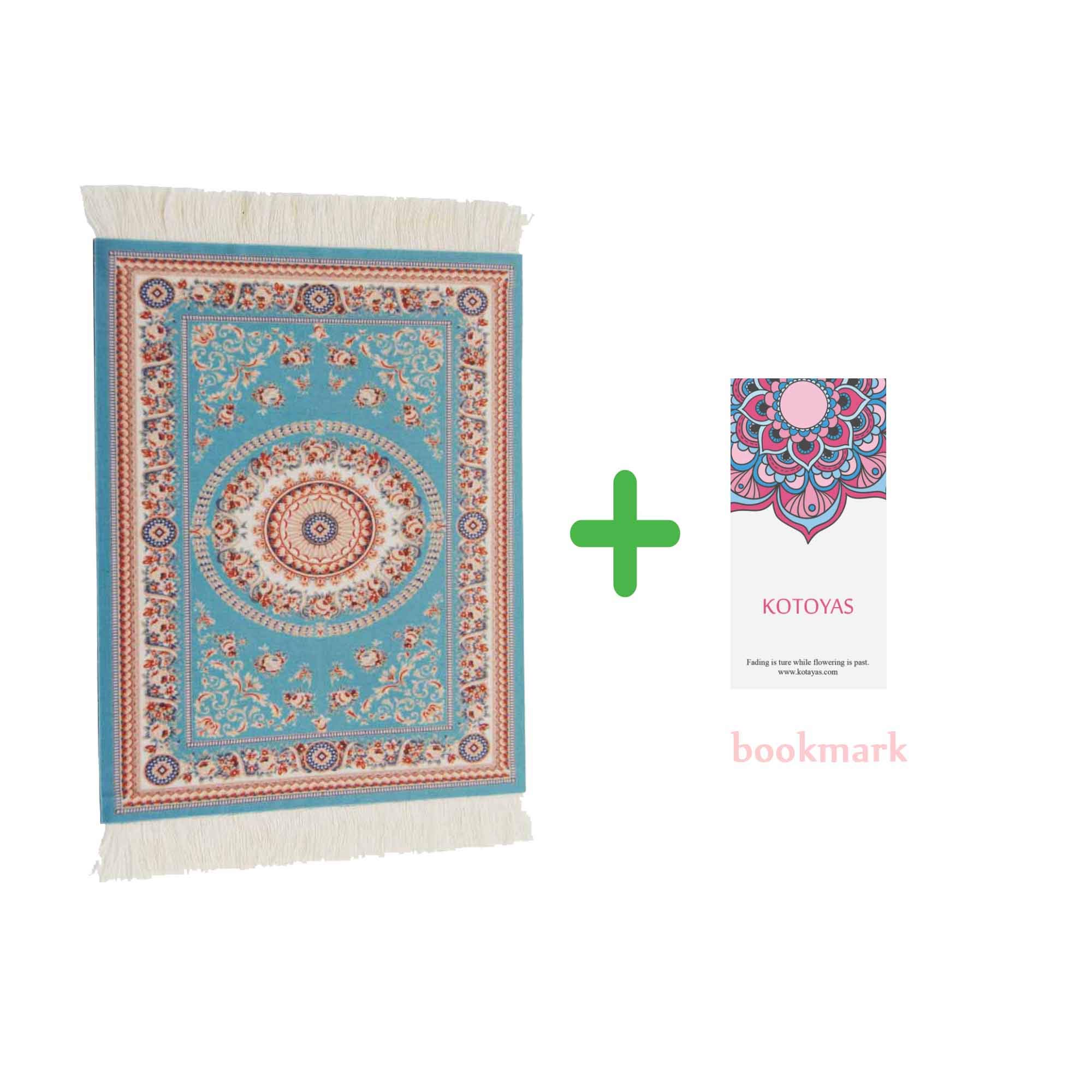 Oriental Carpet Style Mouse Pad - Persian Design Desk Mat with Non-Slip Base for PC & Laptop (Rhine Pattern) | Perfect for Gaming, Office Work & Home Decor