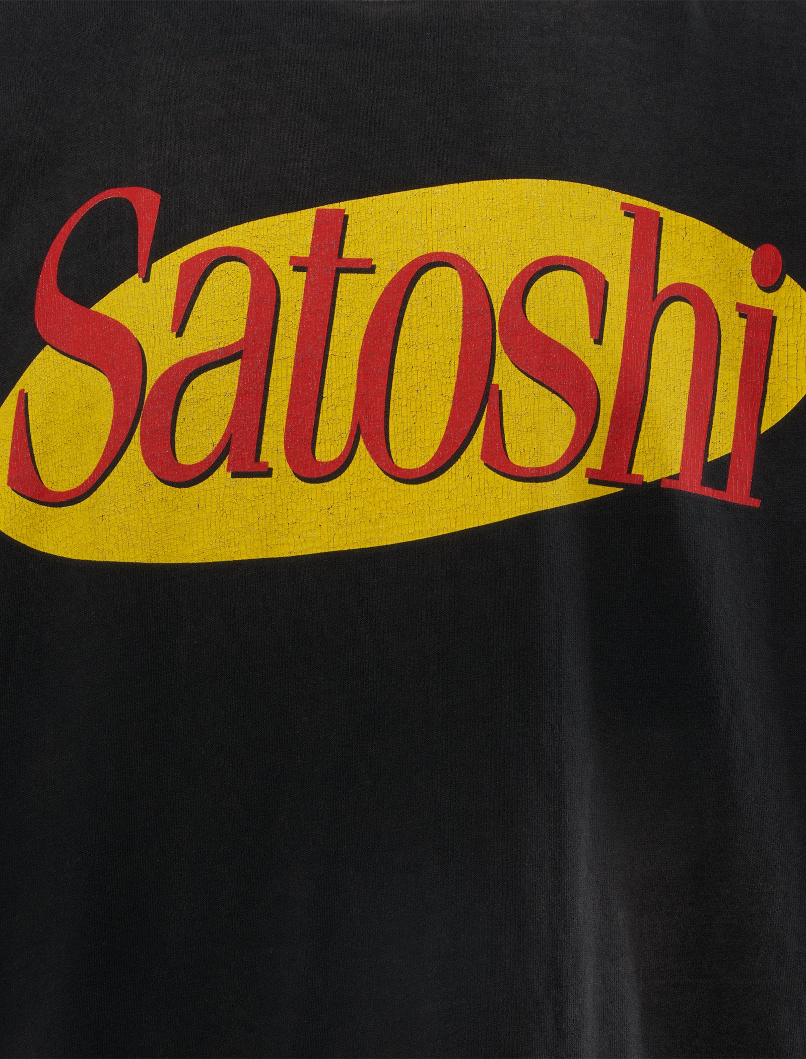 Satoshi Nakamoto Bitcoin Cryptocurrency Funny Sitcom T-Shirt - Perfect for Crypto Enthusiasts & Tech Comedy Fans