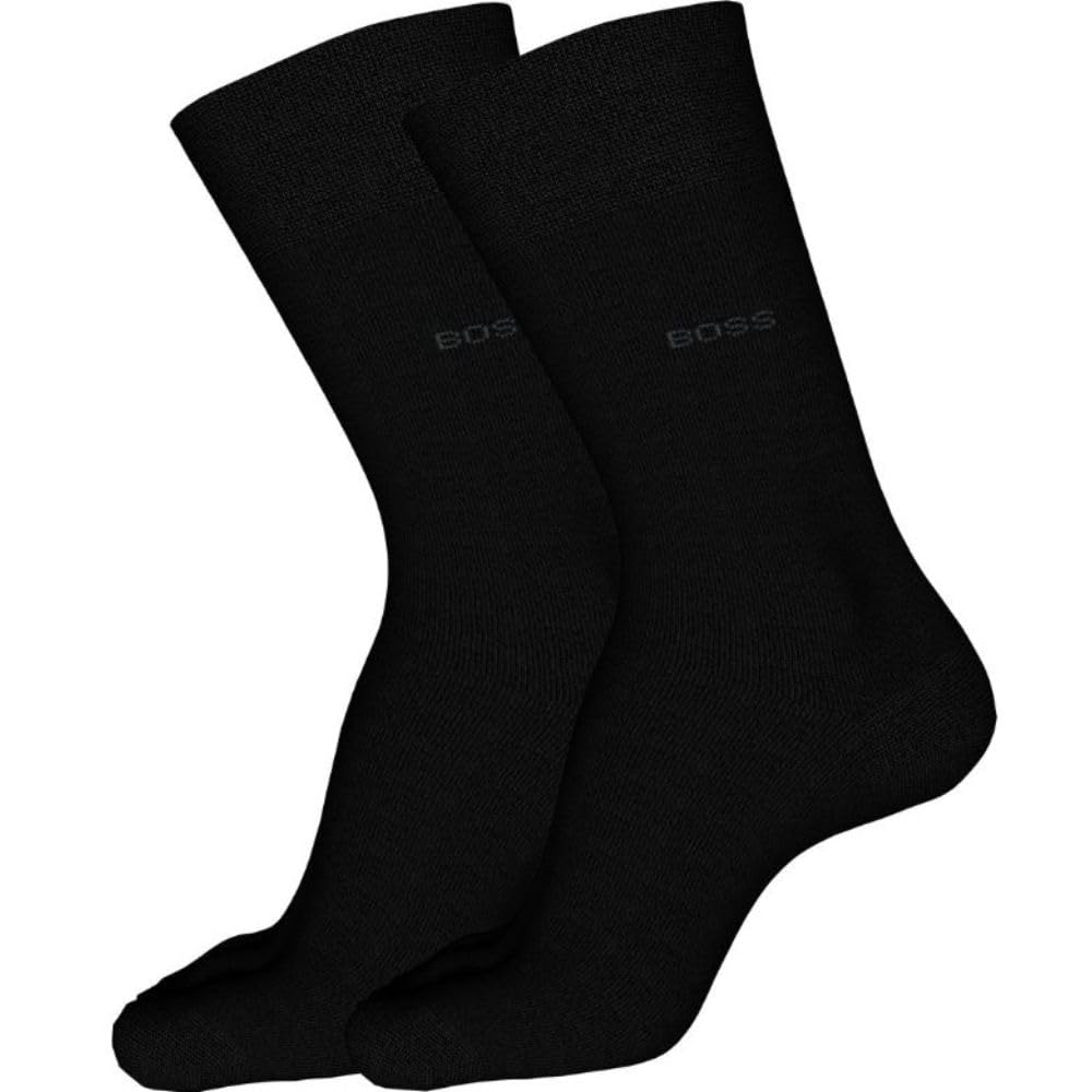 BOSS Men's 2-Pack Cotton Dress Socks - Regular Fit, Comfortable & Breathable for Business, Office & Formal Occasions