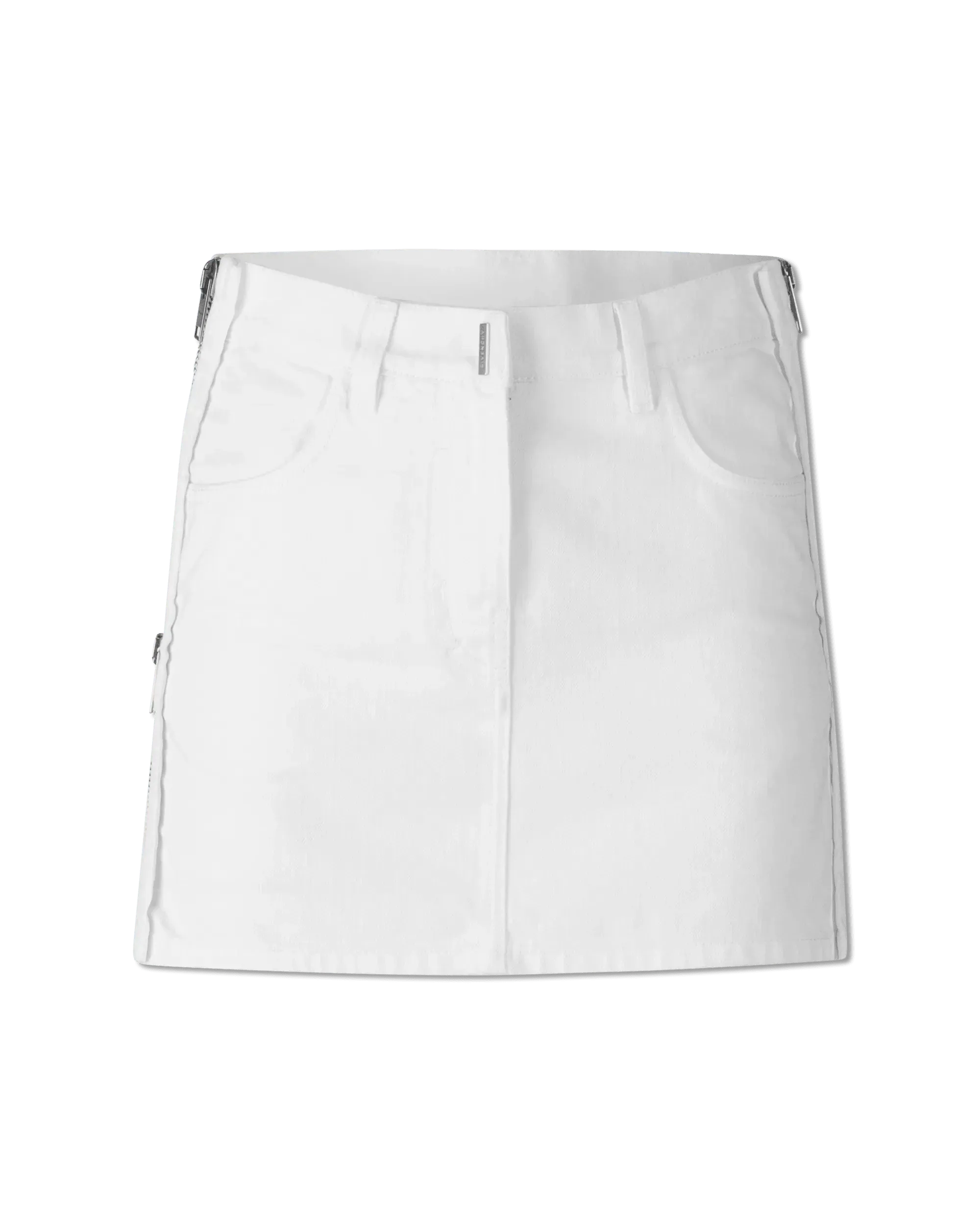 Stylish Denim Mini Skirt with Front Zipper Detail - Trendy High Waisted Short Denim Skirt for Women - Perfect for Casual Outfits, Parties & Streetwear Fashion