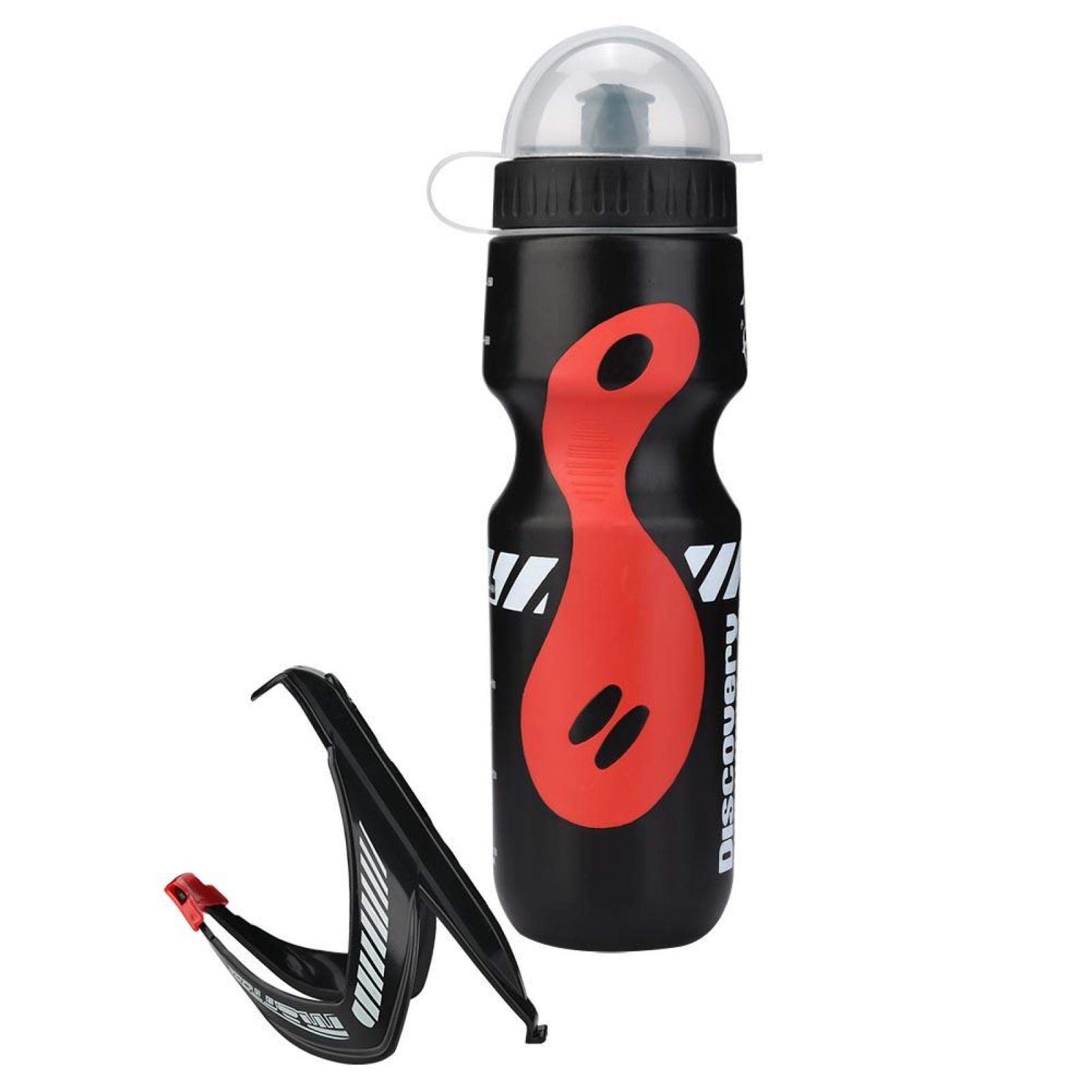 Yosoo 650ML Bike Water Bottle - Leakproof Cycling & Sports Water Bottle with Cage for Mountain Bikes, Road Bikes, Triathlon & MTB - Perfect for Outdoor Workouts, Gym & Hiking
