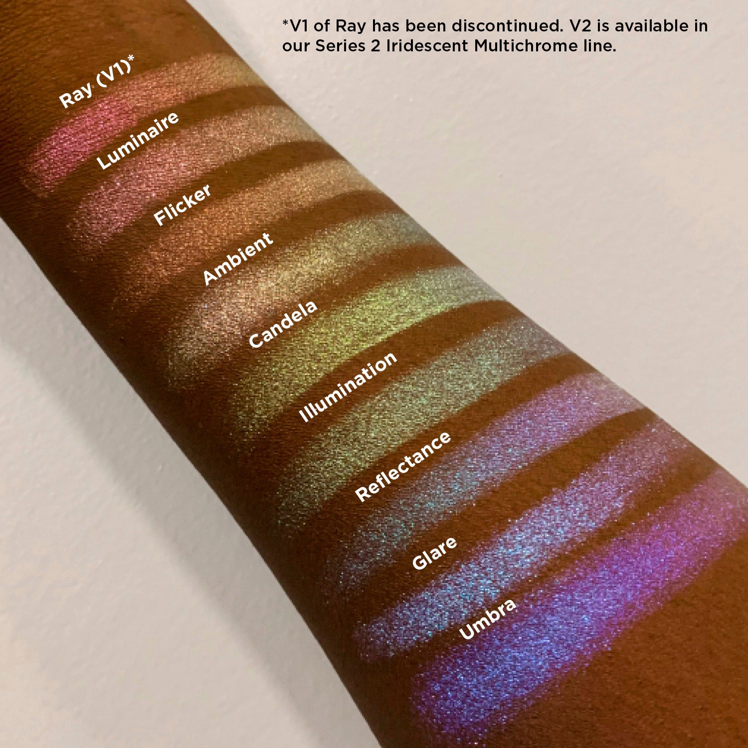 Flicker Series 1 Iridescent Multichrome Eyeshadow Palette - Long Lasting Highly Pigmented Makeup for Party, Night Out & Special Occasions