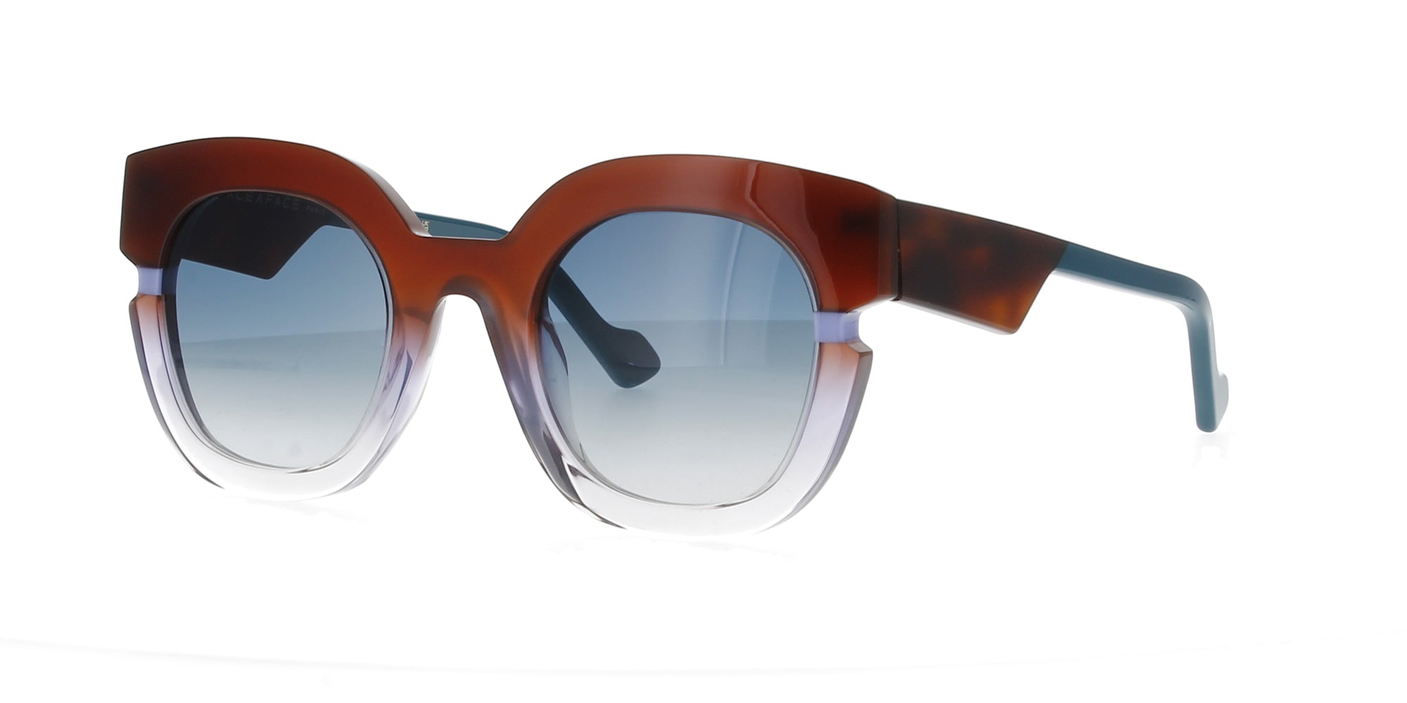 Brown to Transparent/Blue Gradient